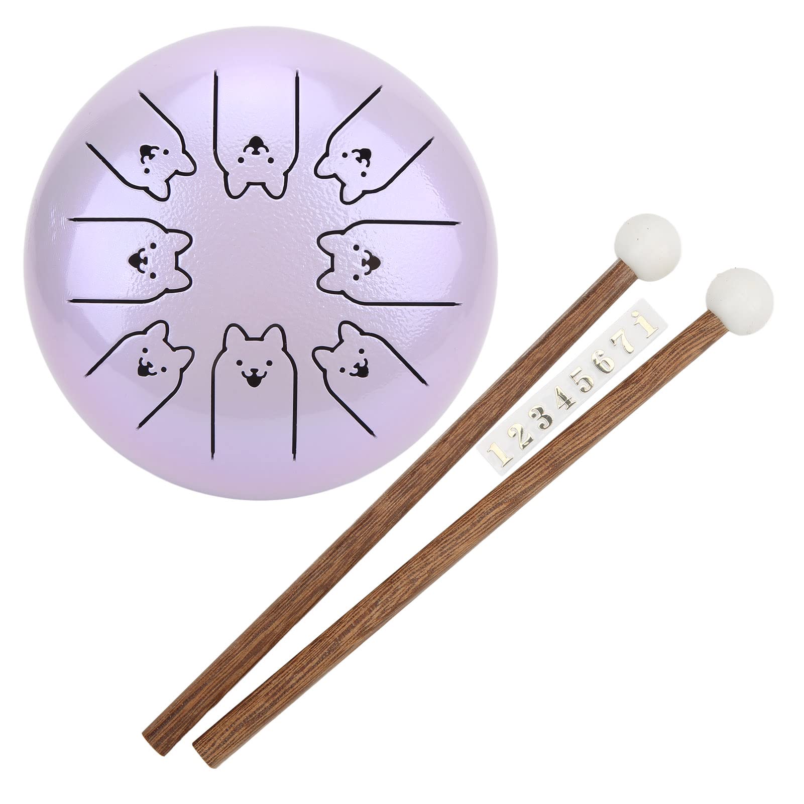 Alloy Steel Tongue Drum, Ethereal Drum Exercise Hands Matte Feel For Playing