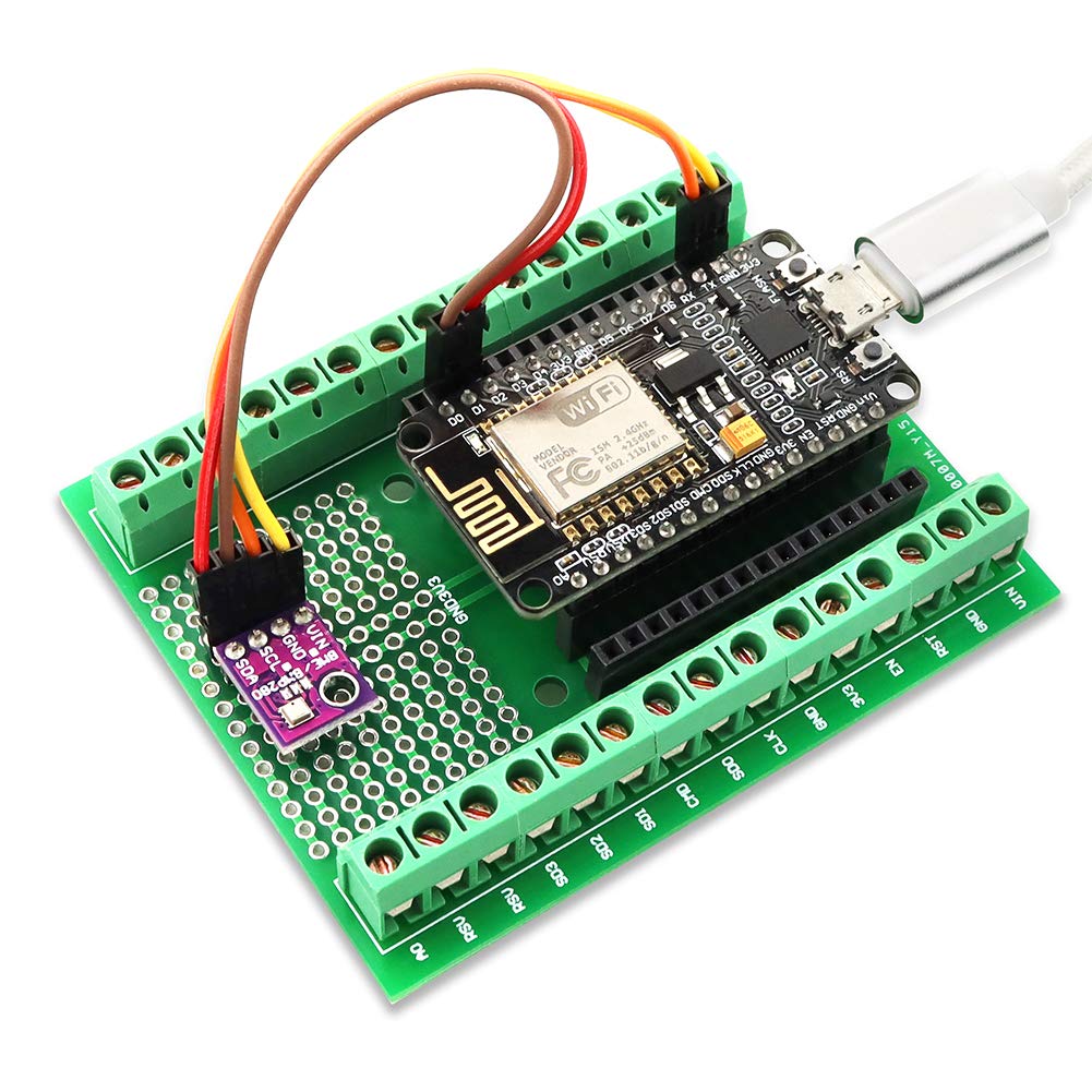 Keeyees 2Pcs Expansion Pcb Board With Screw Terminal Block Pin Header For Esp8266 For Nodemcu Development Board