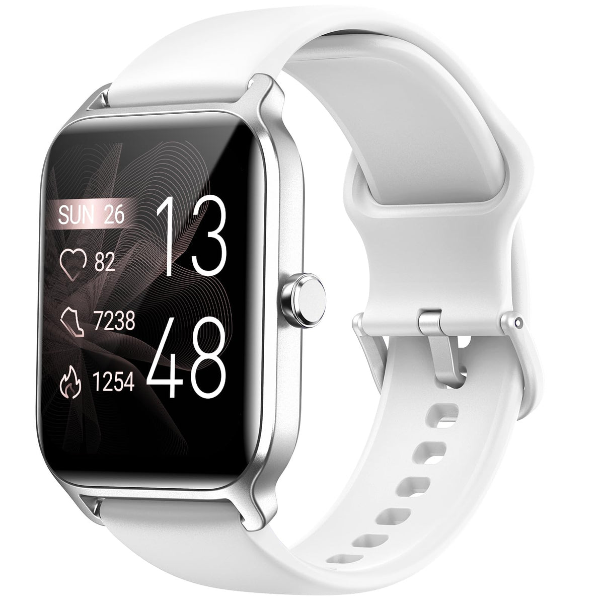 Fitpolo Smart Watch For Men Women With Bluetooth Call, Alexa Built In 1.8'' Blood Oxygen Heart Rate Sleep Fitness Watch, 100 Spo