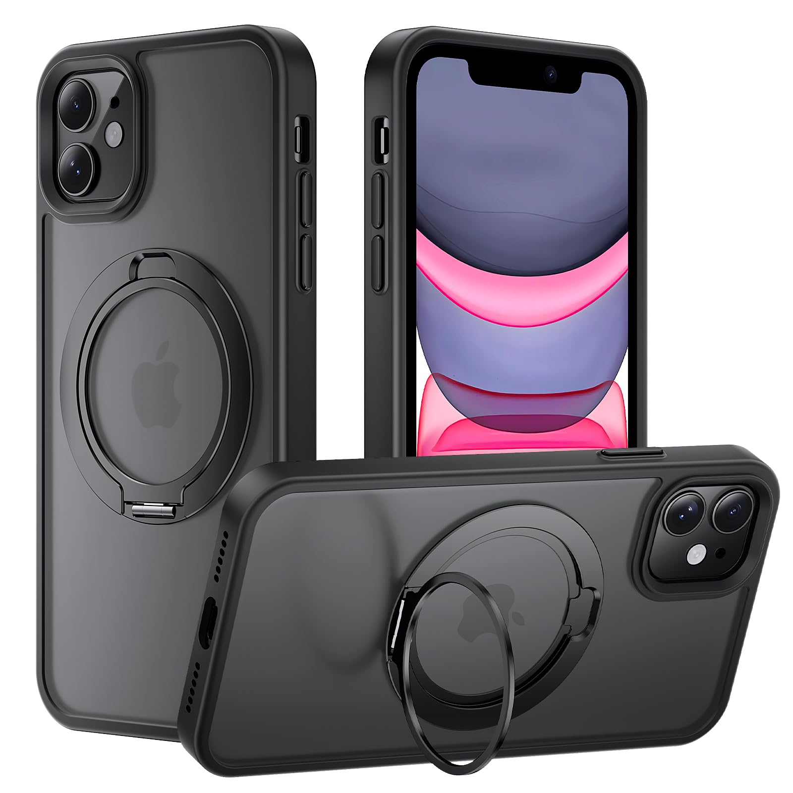 Gyizho for iPhone 15 Plus Case, [with Screen Protector X1?Privacy Screen Protector X1][Compatible with MagSafe][15FT Military Dr