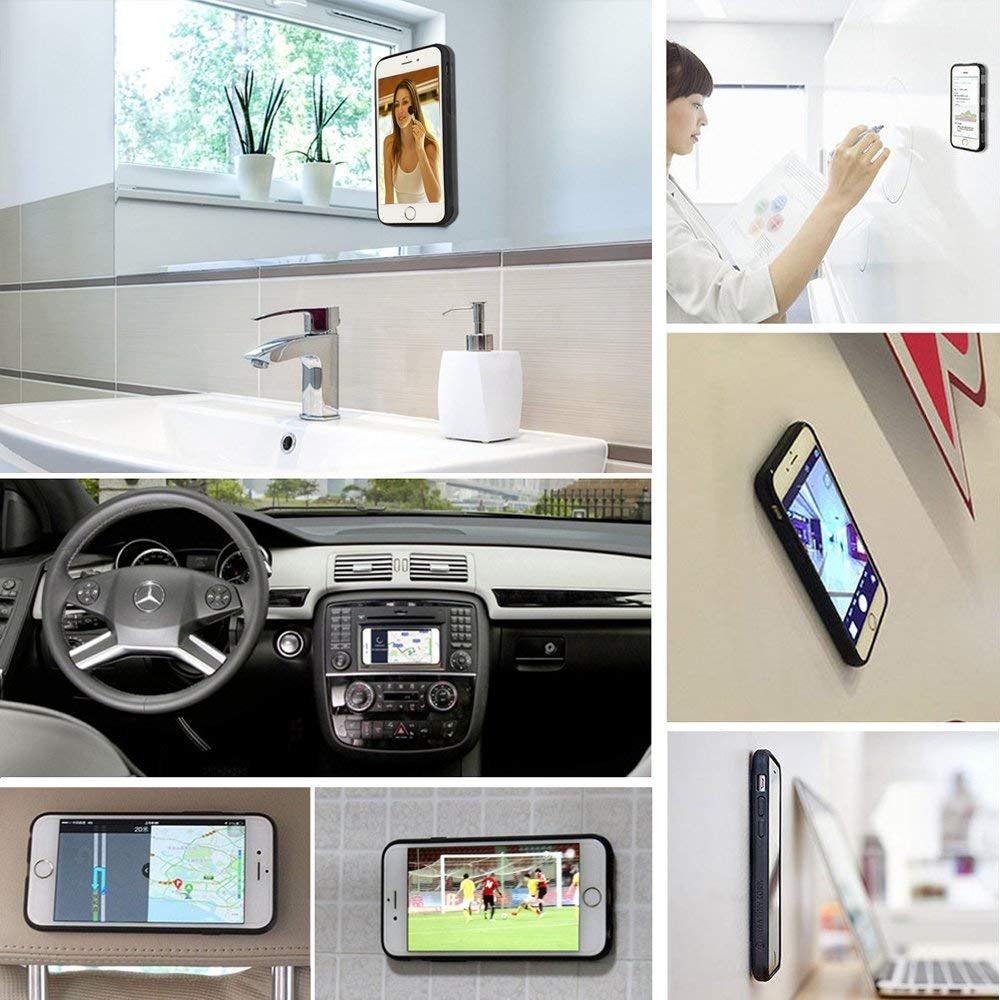 Anti Gravity Iphone 11 Pro Max Case, Sticky Selfie Suction Black Anti Gravity Phone Case For Iphone 11 Pro Max 6.5 Inch Magic Na