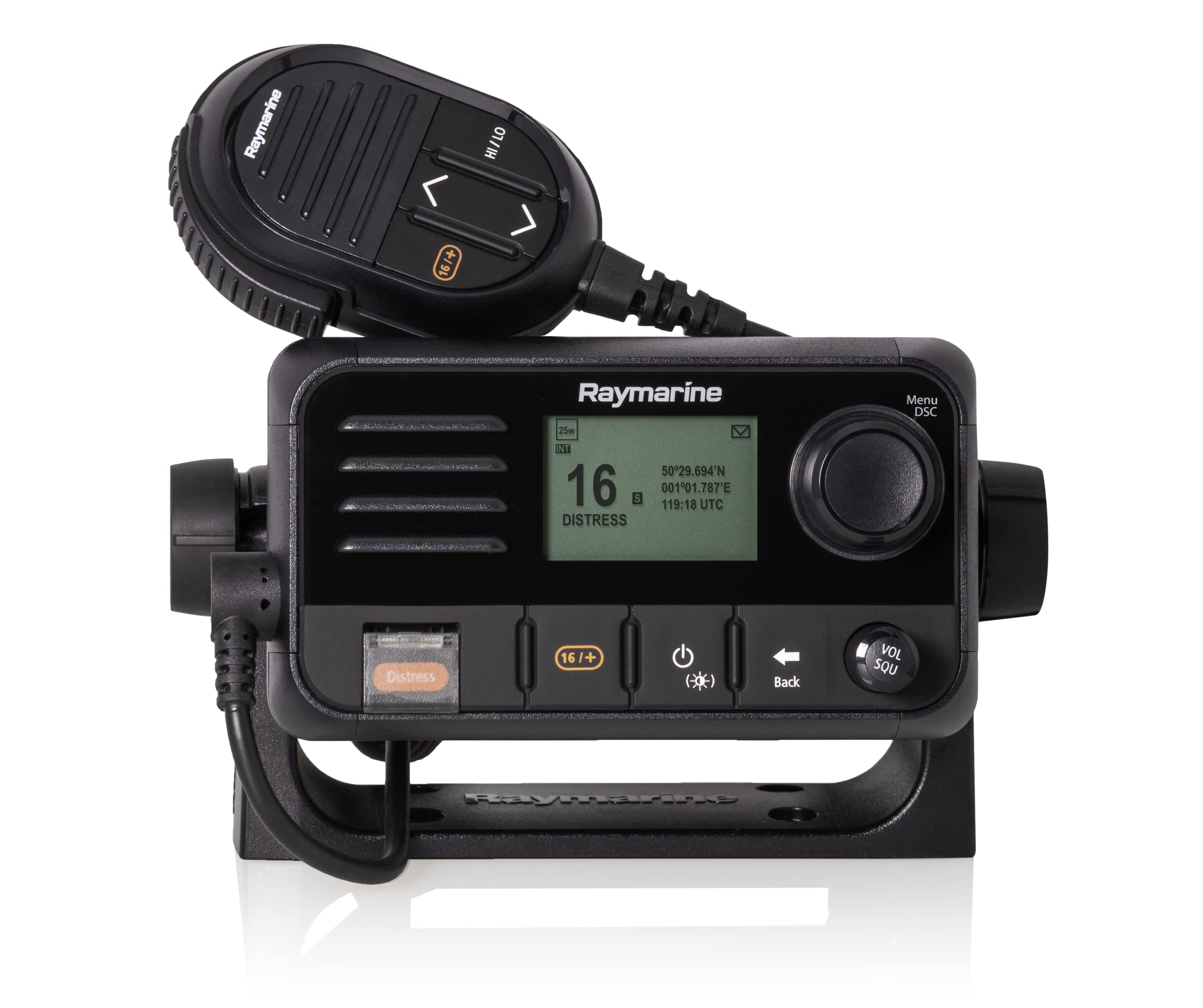 Raymarine E70524 Ray53 Marine Vhf Radio, Black, Medium