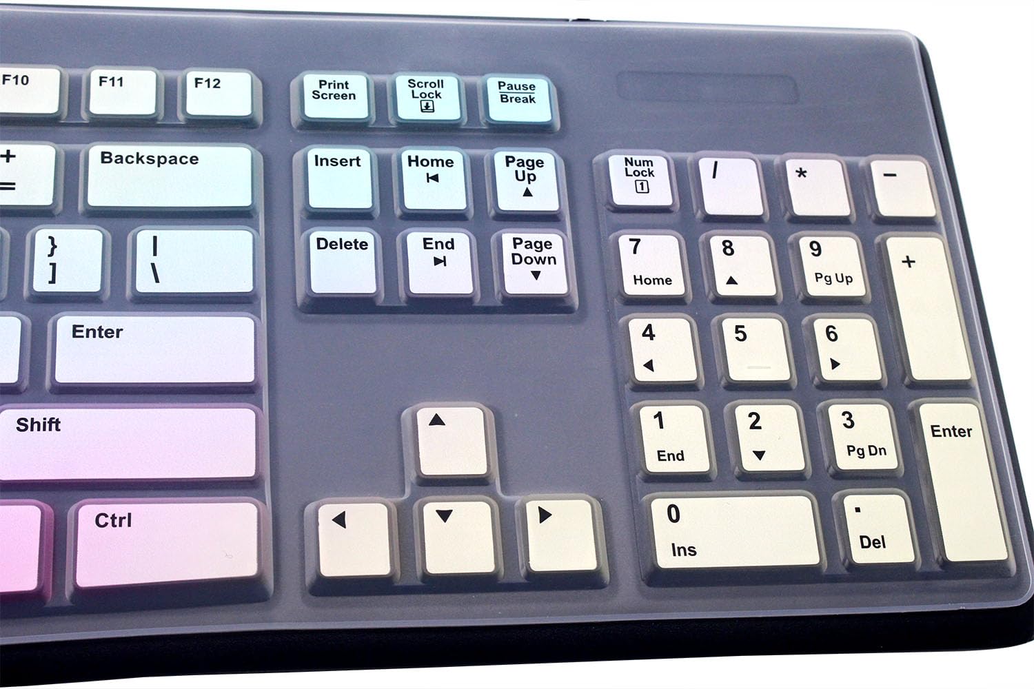 Juyuish Ultra Thin Desktop Pc Silicone Keyboard Cover Skin Protector Compatible For Logitech Mk295 Mk275 Mk270 Wireless Keyboard