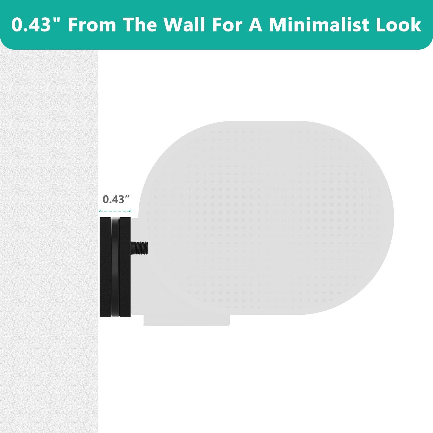 WALI Soundbar Mount for Sonos Arc and Sonos Arc Ultra   Sound bar Wall Mount Bracket, Minimalist Design, Perfect for Under TV Installation, Black