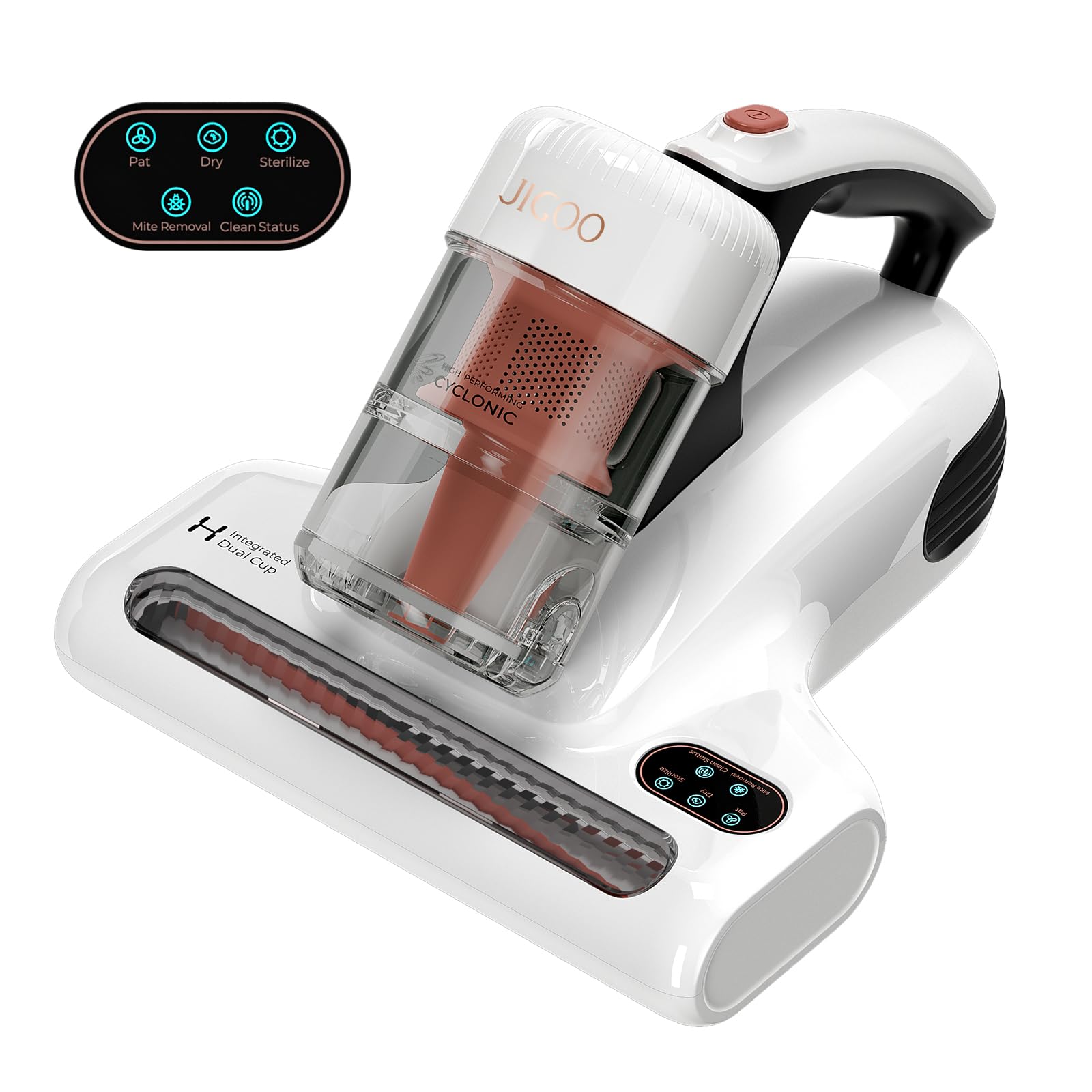 Jigoo Mattress Vacuum Cleaner : Uv Bed Vacuum Cleaner 500W 13Kpa Strong Suction, High Heating Tech, Deep Cleaning Bed Vacuum For