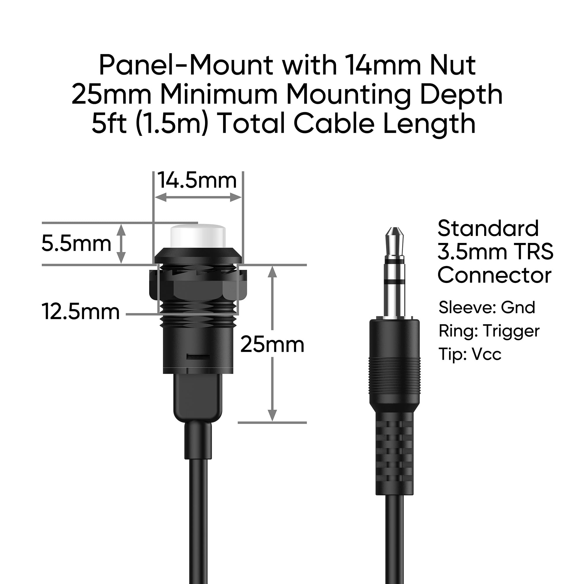 Neumitech Motion Sensor Trigger For Neumi Atom 4K Lite Digital Media Players, 9/16 Inch (14Mm) Diameter, 25Ft (7.5M) Range, 100