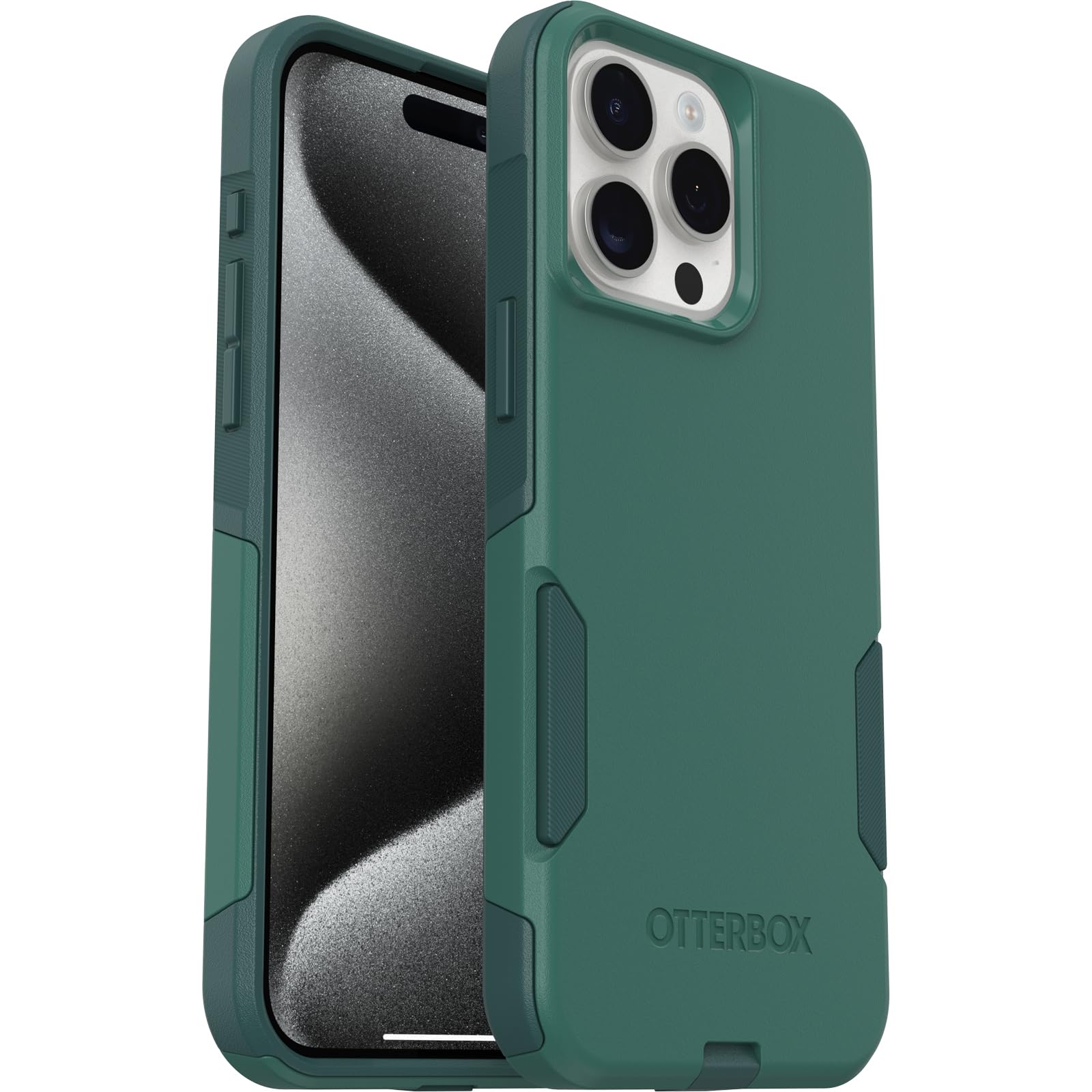 Otterbox Iphone 15 Pro Max (Only) Commuter Series Case   Get Your Greens (Green), Slim & Tough, Pocket Friendly, With Port Prote