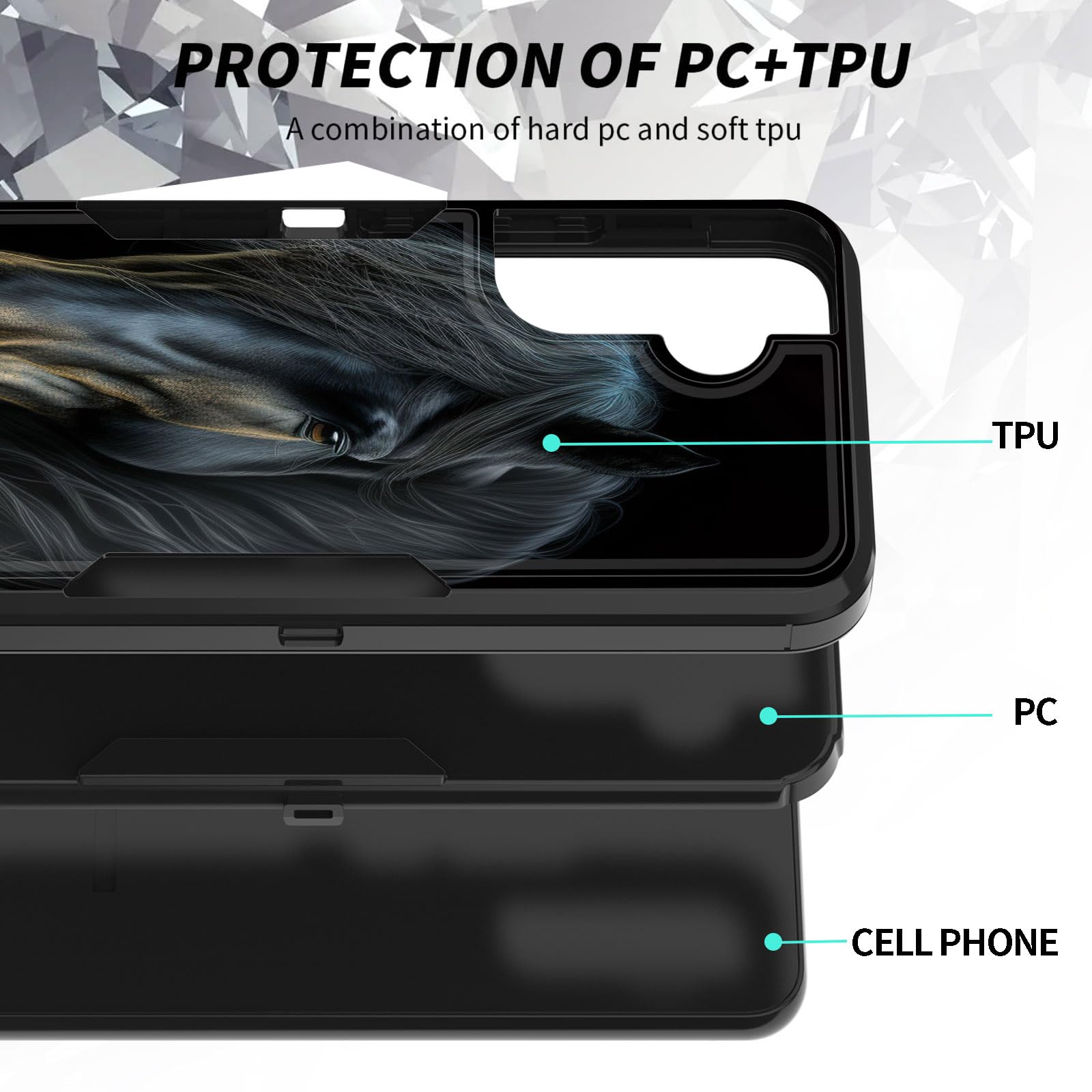 Bfukvou For Galaxy S24 Fe Case, Dust-Proof Port Cover, Full Body Silicone Rubber Covered, Non-Slip Drop-Proof Phone Case For Sam