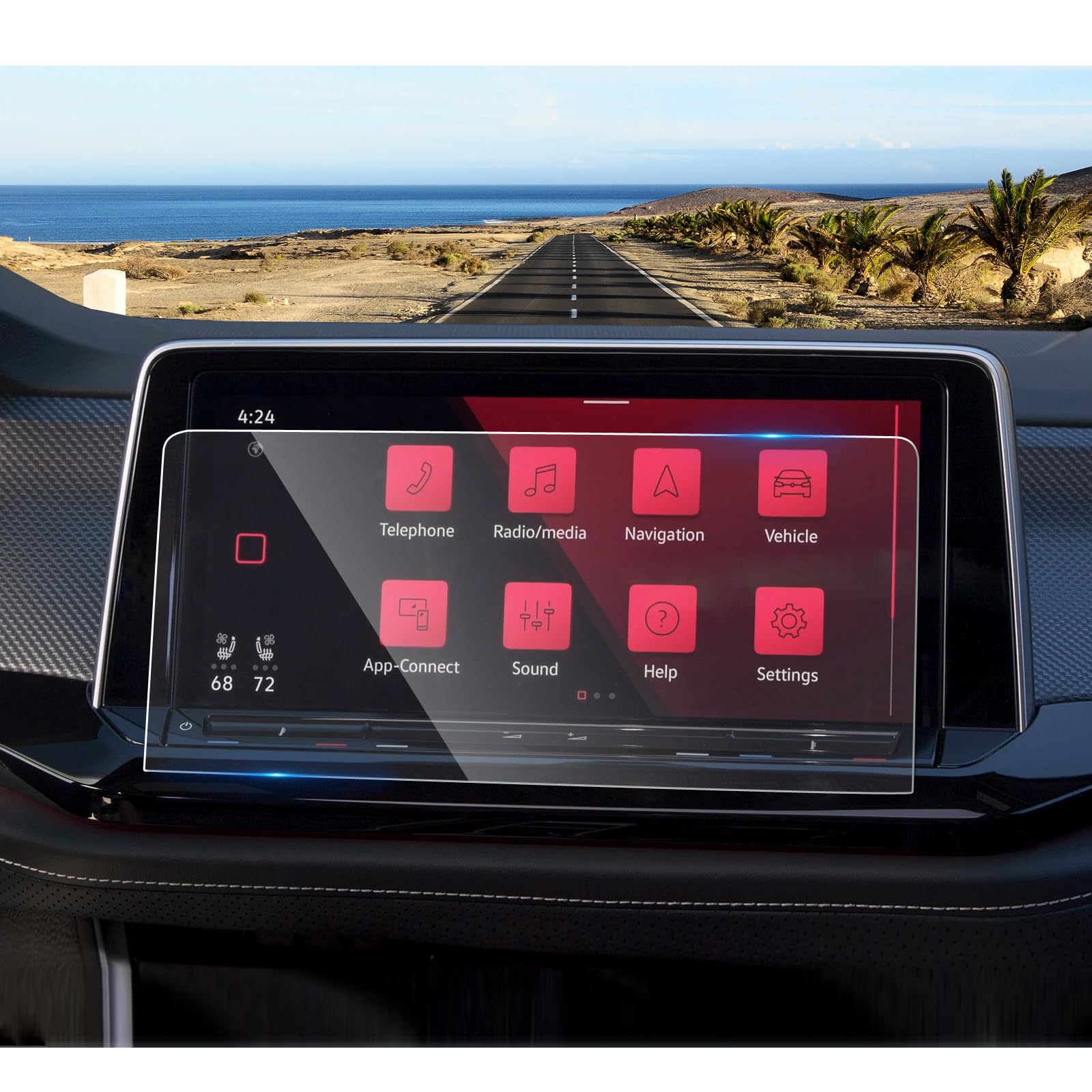 Coleya 2024 Atlas/Atlas Cross Sport Screen Protector For V Olkswagen Atlas (Se/Se With Technology/Sel/Sel Premium R Line) 12 Inc