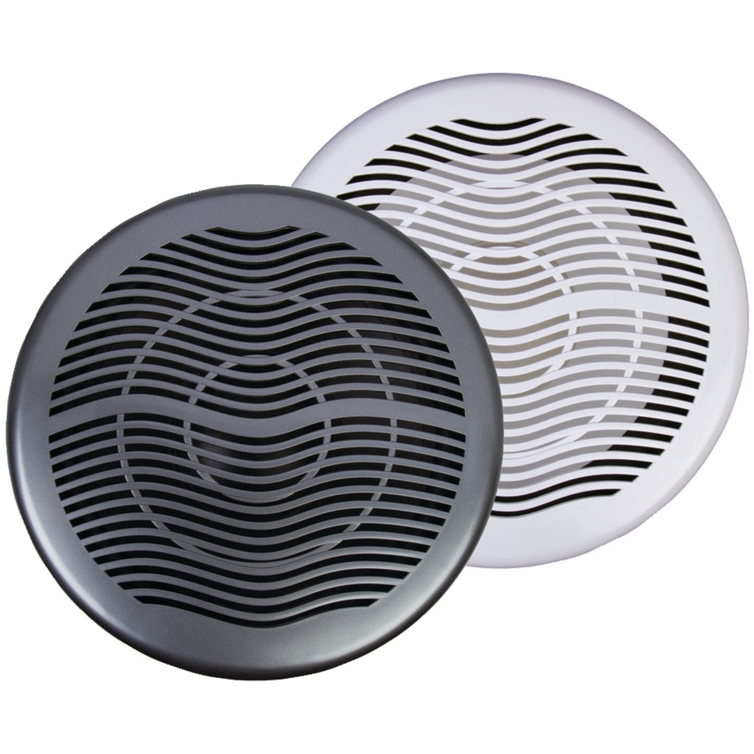 Power Acoustik Mw 10Wt Marine Grade 10'' Subwoofer, White & Titanium Grills