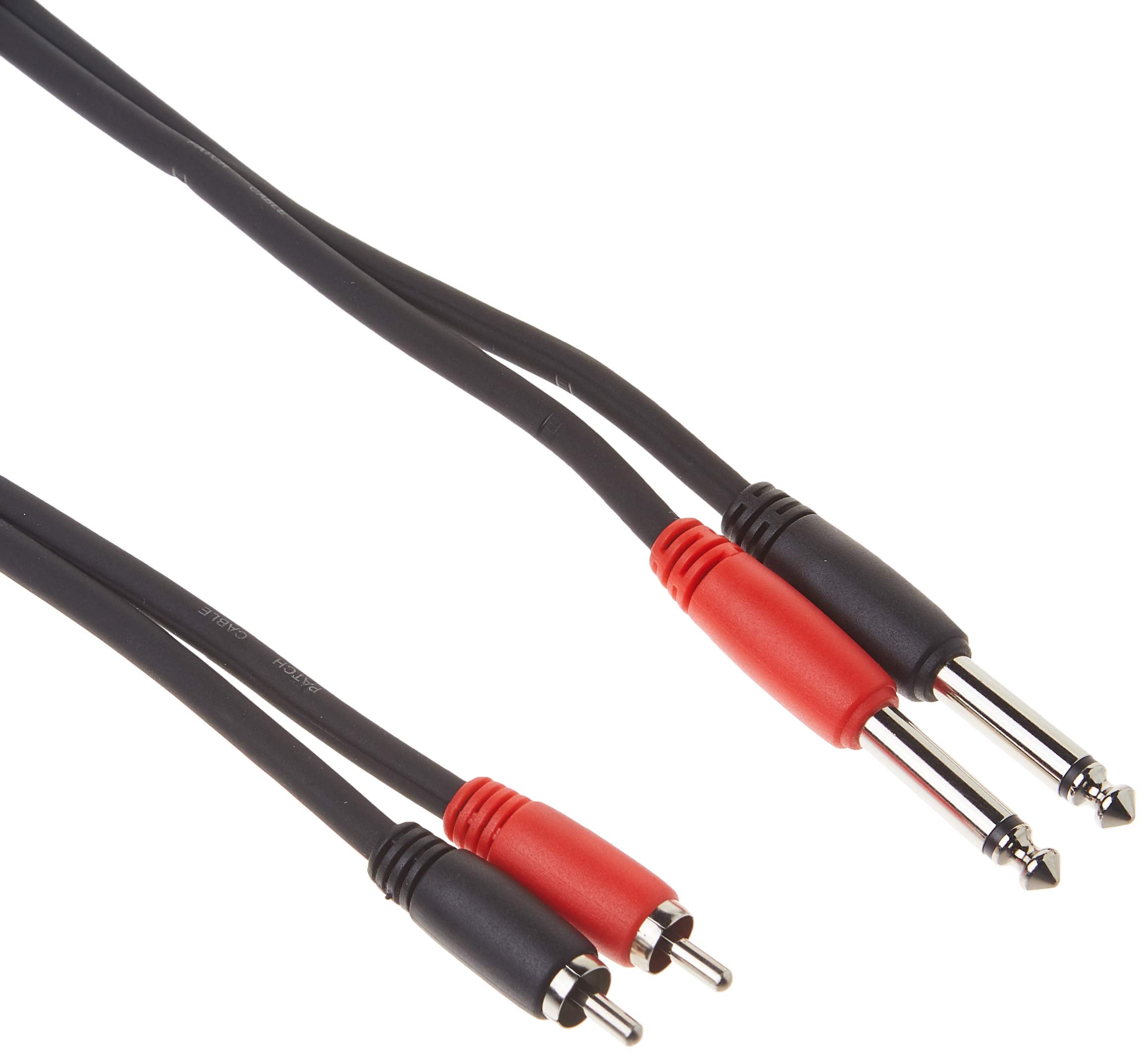6 Foot Rca 1/4 In Dual Cable