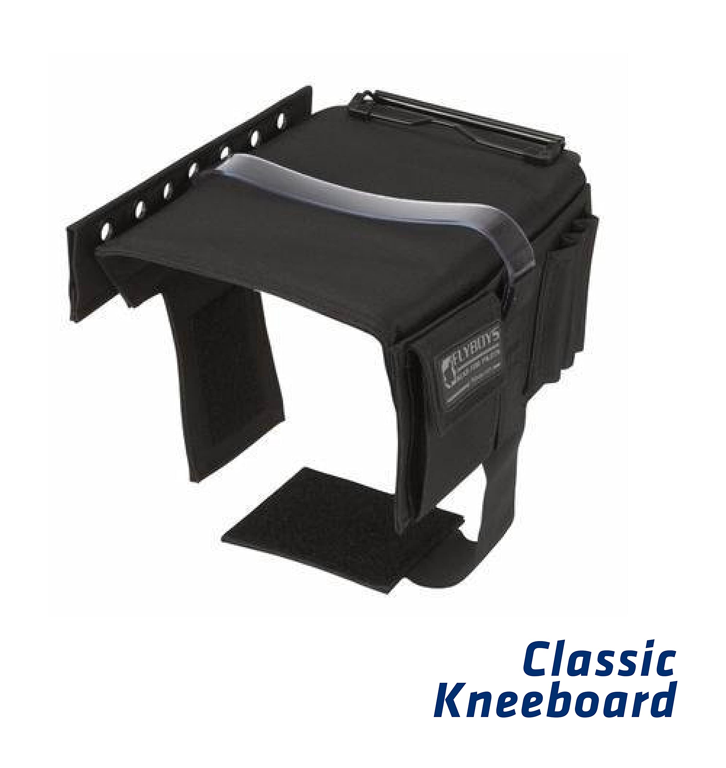 Flyboys   Classic Kneeboard   For Professional Pilots   Durable Design   Clipboard, Tablet & Pen Holder   Flexible & Comfortable   Aviation & Flight Gear   Versatile For Checklists & More   Black