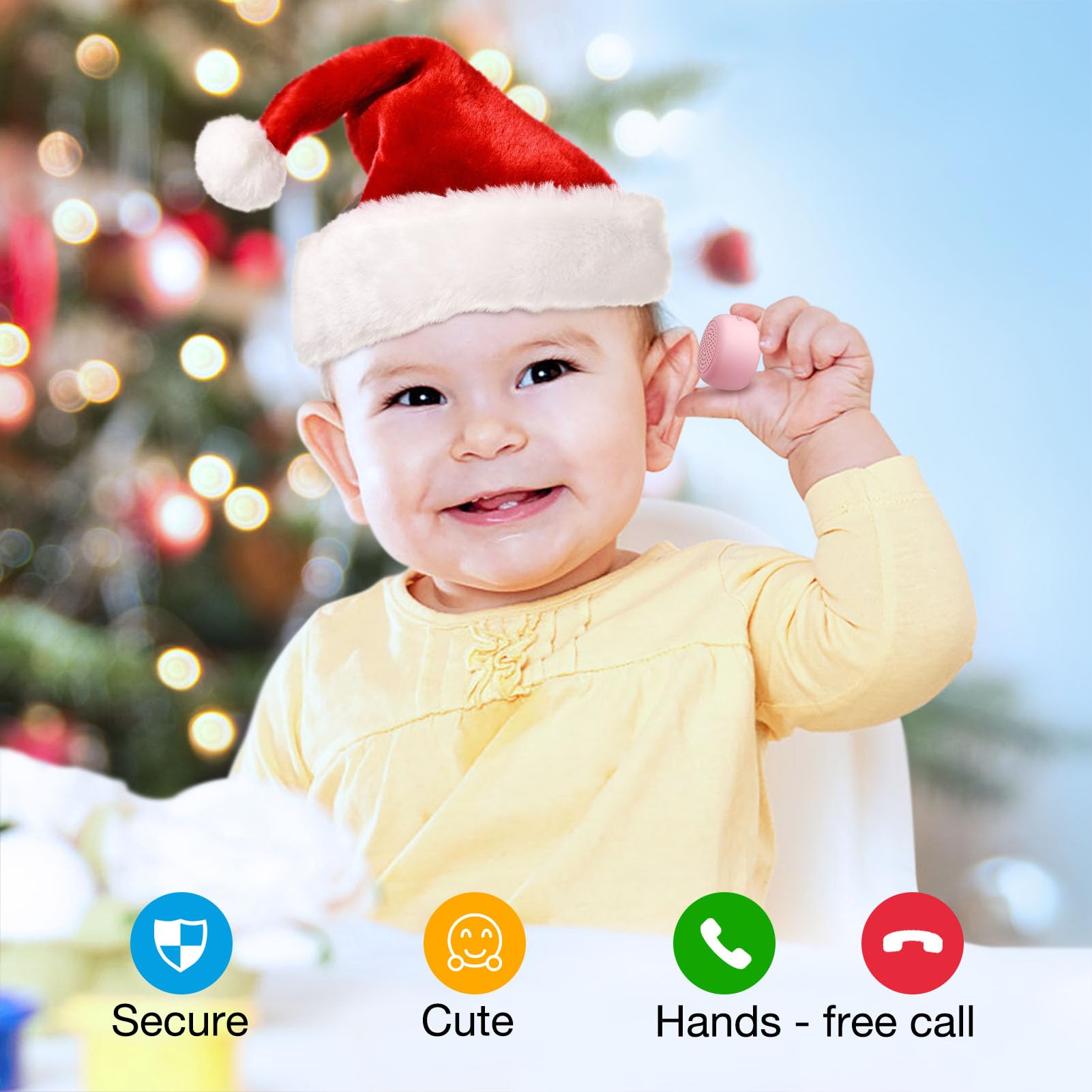 Momoho The Smallest Mini Bluetooth Speaker Wireless Small Bluetooth Speaker,Portable Speakers For Home/Outdoor/Travel/Ebike,Rech