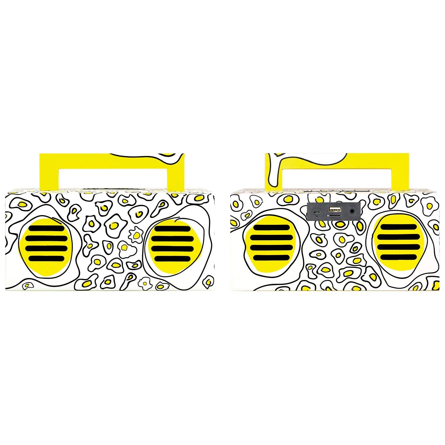 Qfx Bt 41 Egg Yolk Bluetooth Streaming Tws Ready Lightshow Speaker (Yellow)