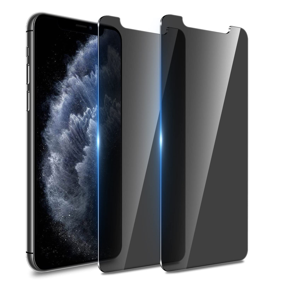 Whpxjy For [2 Pack] Privacy Screen Protector For Iphone 11 Pro Max & Iphone Xs Max Anti Spy Shatterproof 9H Tempered Glass Film