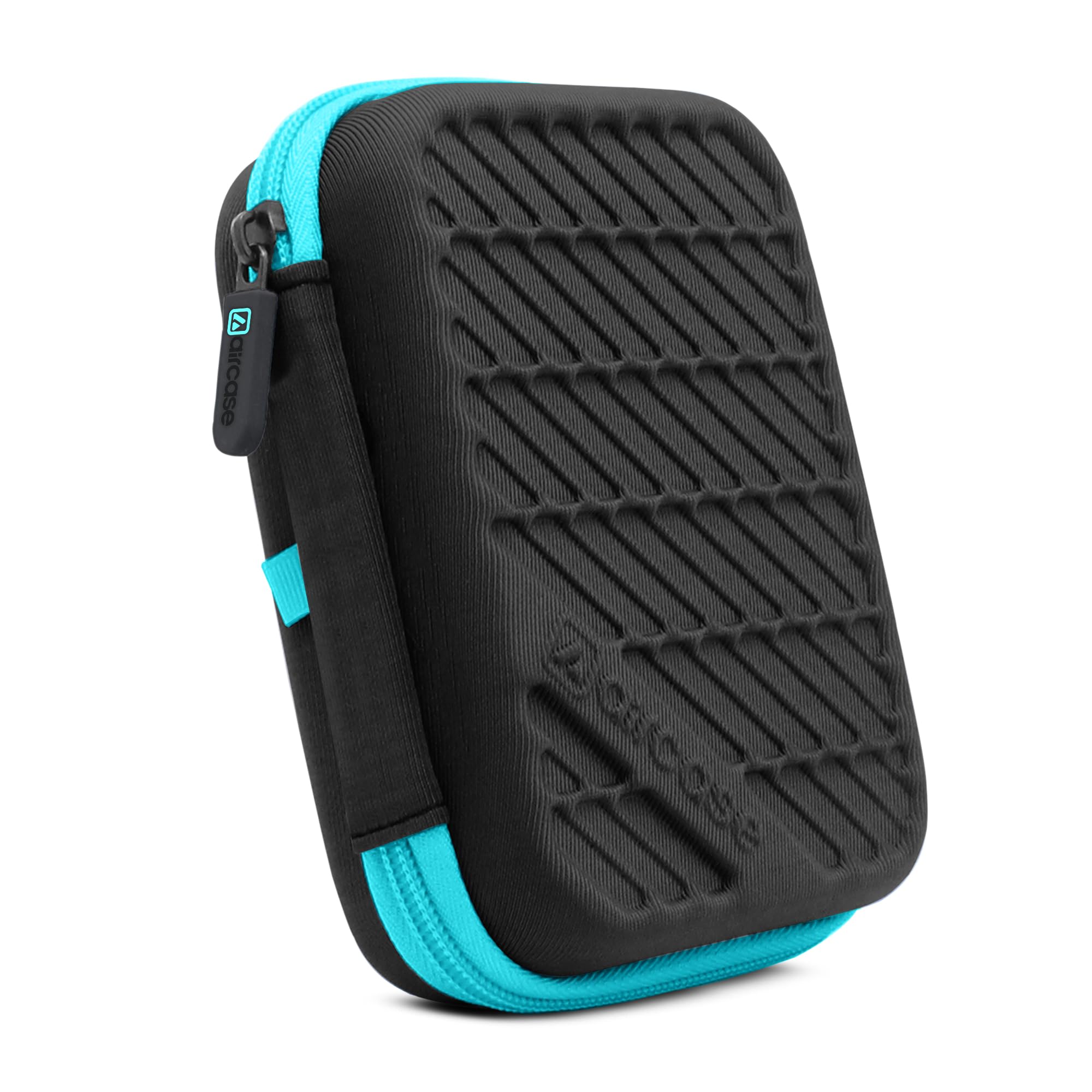 Aircase Hard Disk Cover Case 2.5 Inch Hdd Ssd  Double Padded Eva Hardshell | Fits 2 Drives | Mesh Pocket For Usb Cable, Earphon