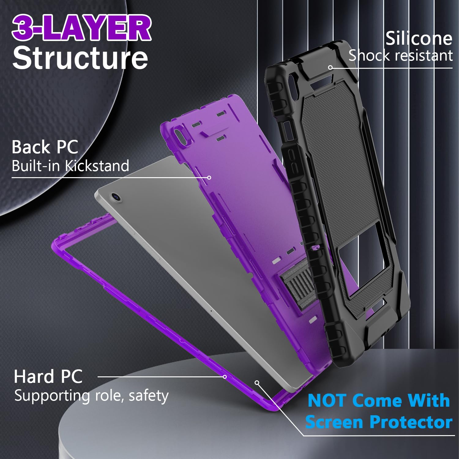 Grifobes For Samsung Galaxy Tab A9 Plus 11 Inch 2023 Cases, Heavy Duty Shockproof Rugged Cover For New Samsung Tablet A9+ 11'' /