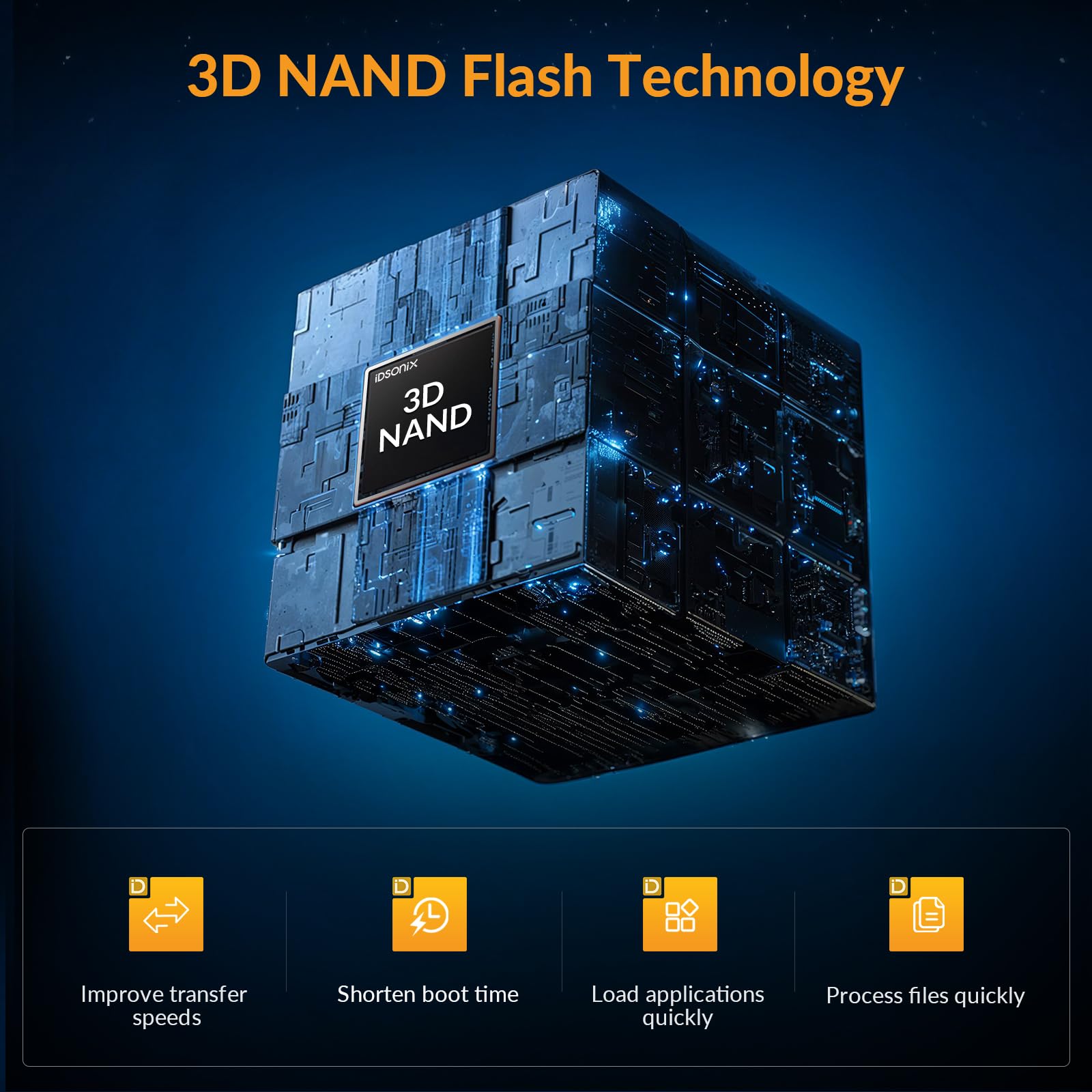 Idsonix M.2 Ssd 1Tb, Pcie Gen4X4, Nvme Ssd M.2 2280 With 3D Nand Flash And Heatsink, Speeds Up To 7000 Mb/S, Internal Gaming Sol