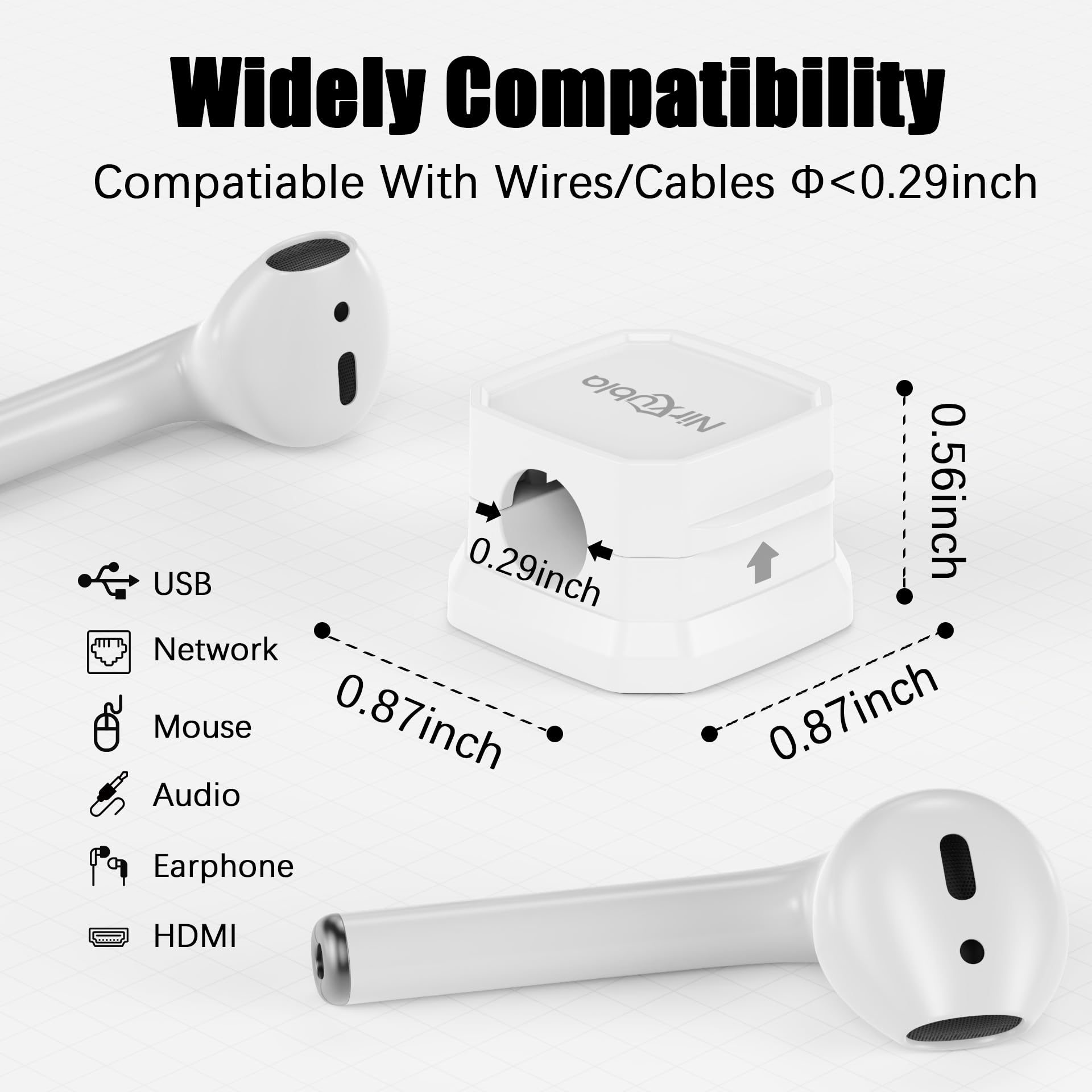 [9 Pack] Magnetic Cable Clips,Easy To Adjust Cables Or Wires,Enhanced Adhesive Wire Holder Keeper Organizer,Desk Cable Managemen