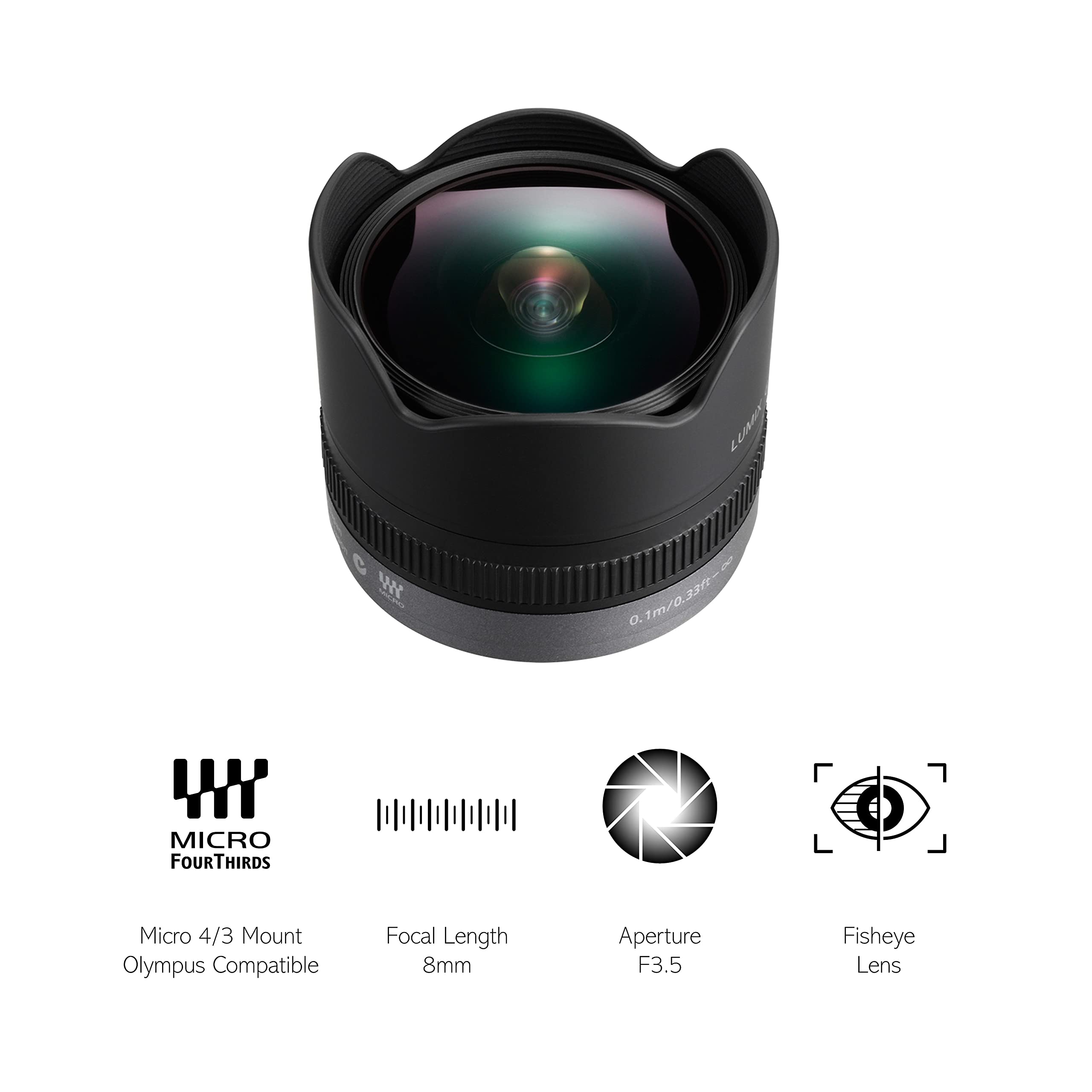 Panasonic Micro Four Thirds 8Mm Wideangle Lens (35Mm Equivalent: 16Mm)