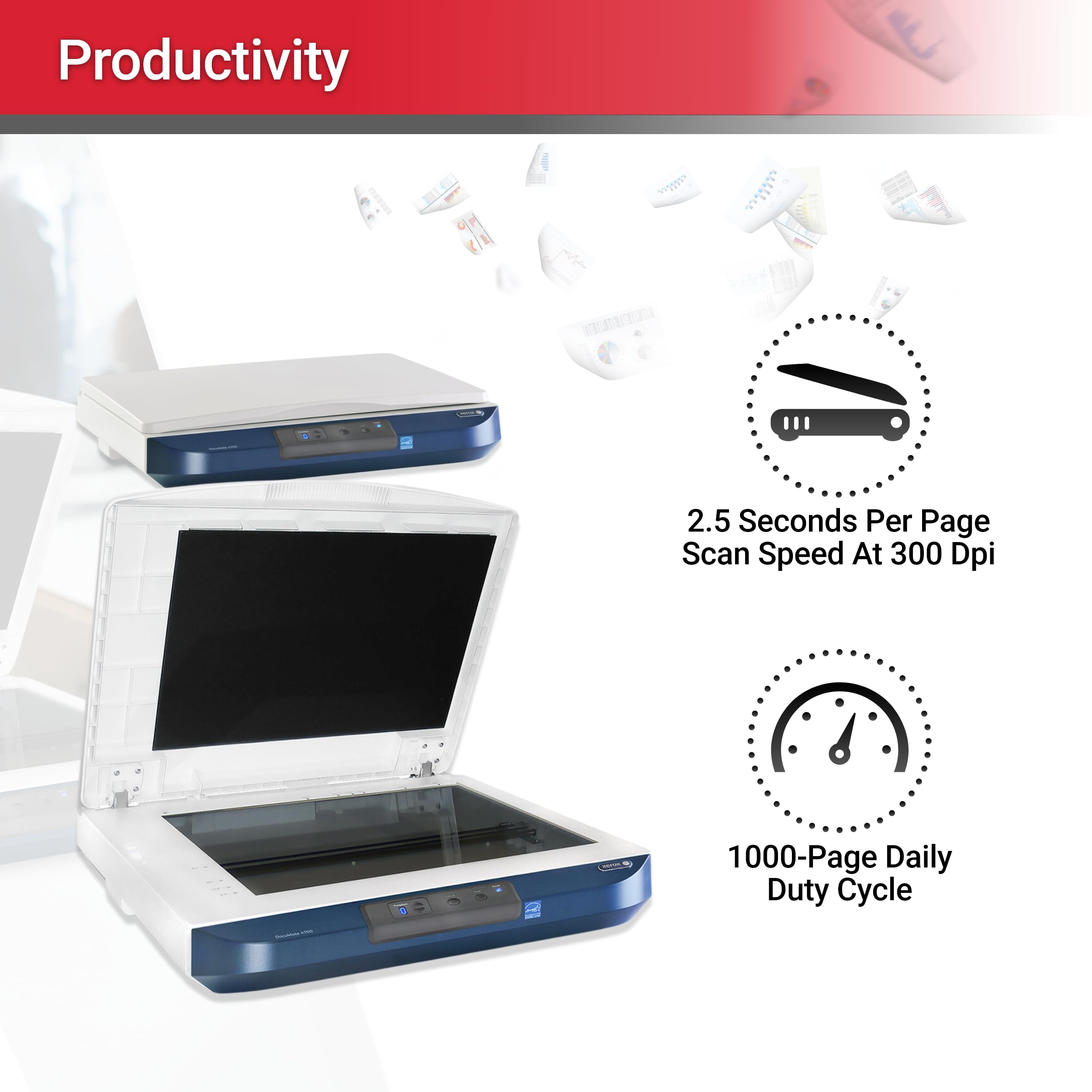 Xerox Documate 4700 Color Document Flatbed Scanner