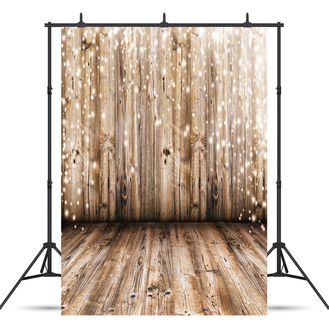 Sjoloon 5X7Ft Rustic Wood Vinyl Photography Backdrop Nostalgia Wood Floor Photo Backdrop Baby Newborn Photo Studio Props Jlt1035