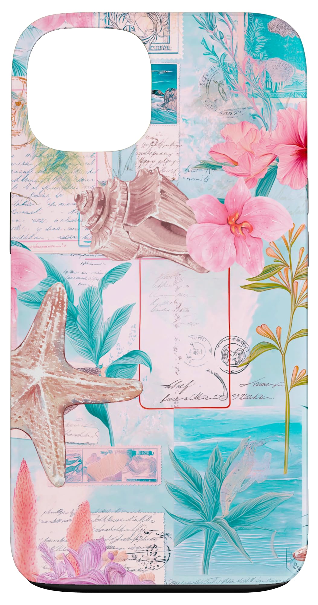 Beachy Blue Coquette Coastal Collage Aesthetic Summer Preppy Case For Iphone 13