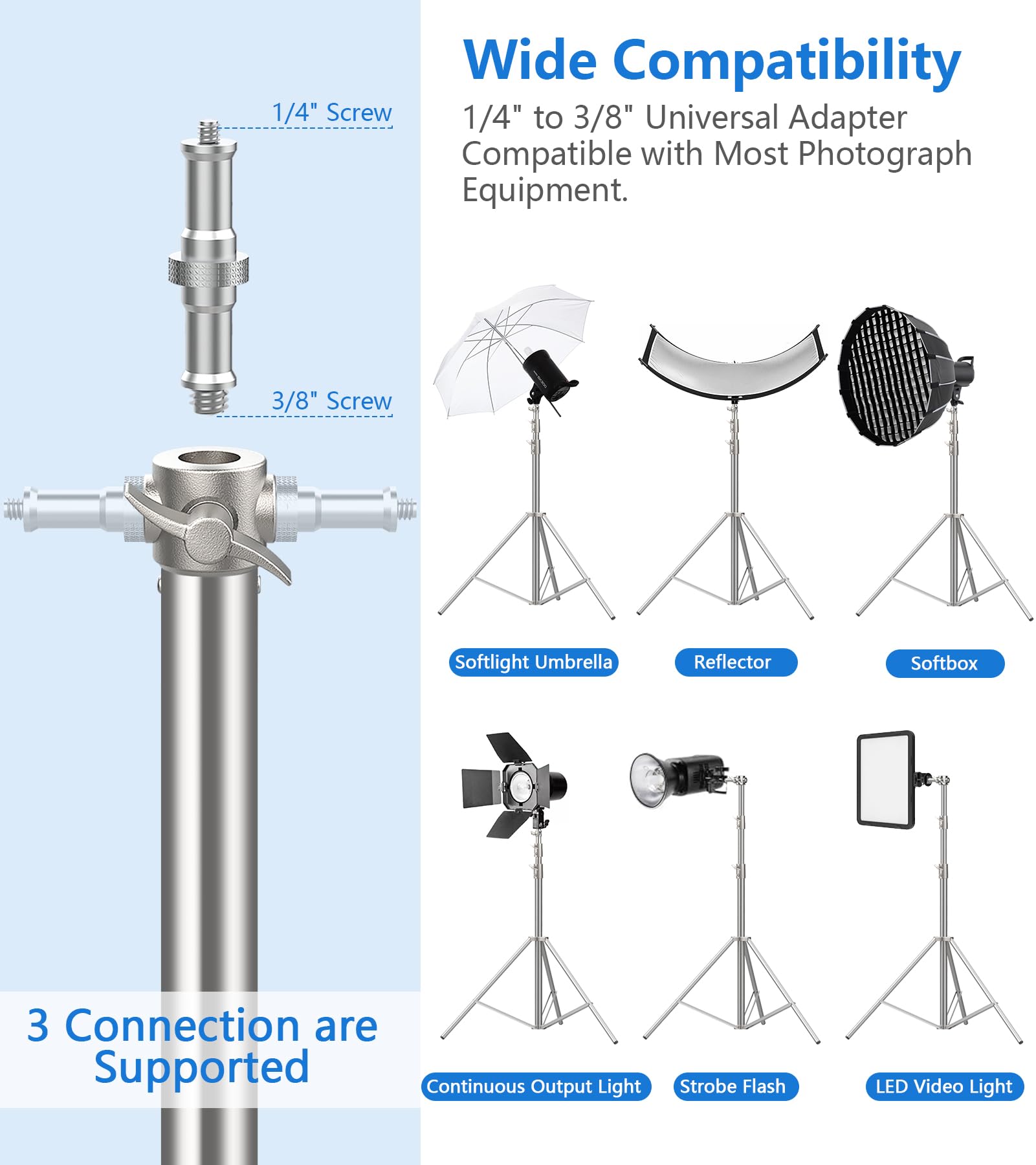 Stainless Steel Light Stand - Thumbnail 3