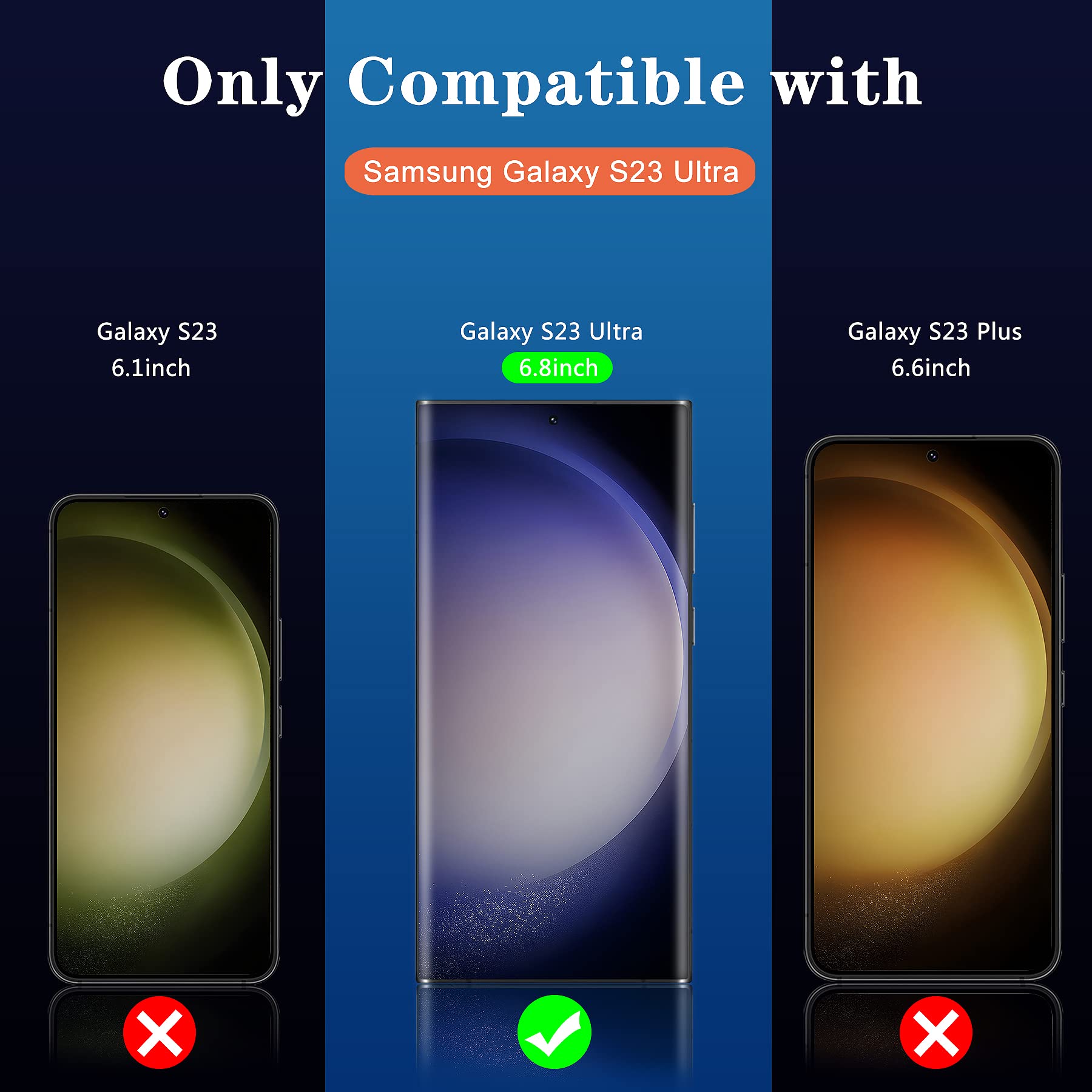 Hokwep [2 Pack] Galaxy S23 Ultra Privacy Screen Protector Compatible With Samsung S23 Ultra 5G, Privacy Flexible Soft Tpu Film [