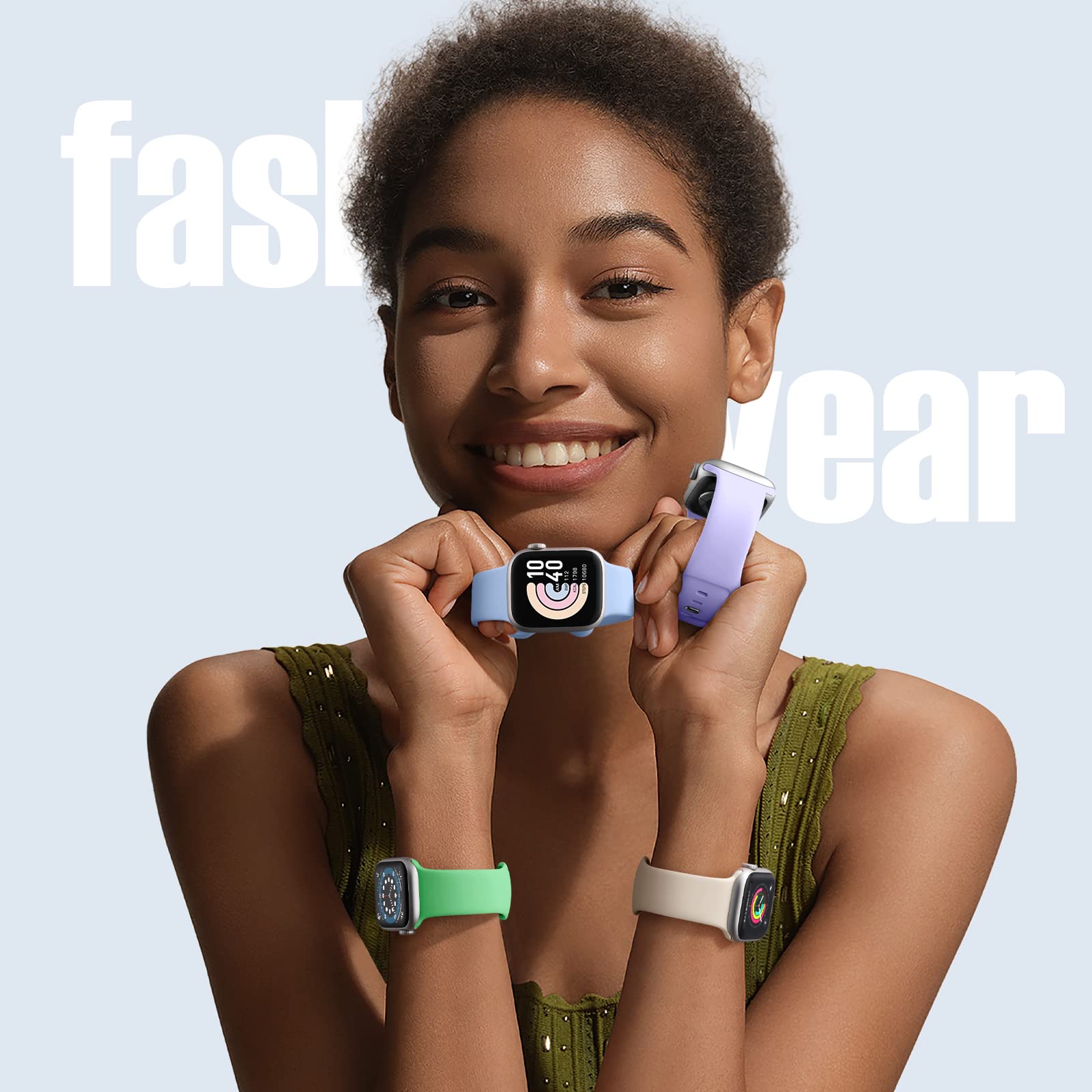 Daqin 8 Pack Band Compatible With Apple Watch Band 44Mm 45Mm 46Mm 42Mm 49Mm 40Mm 38Mm 41Mm Iwatch Series 10 9 8 7 6 5 4 3 2 1 Se