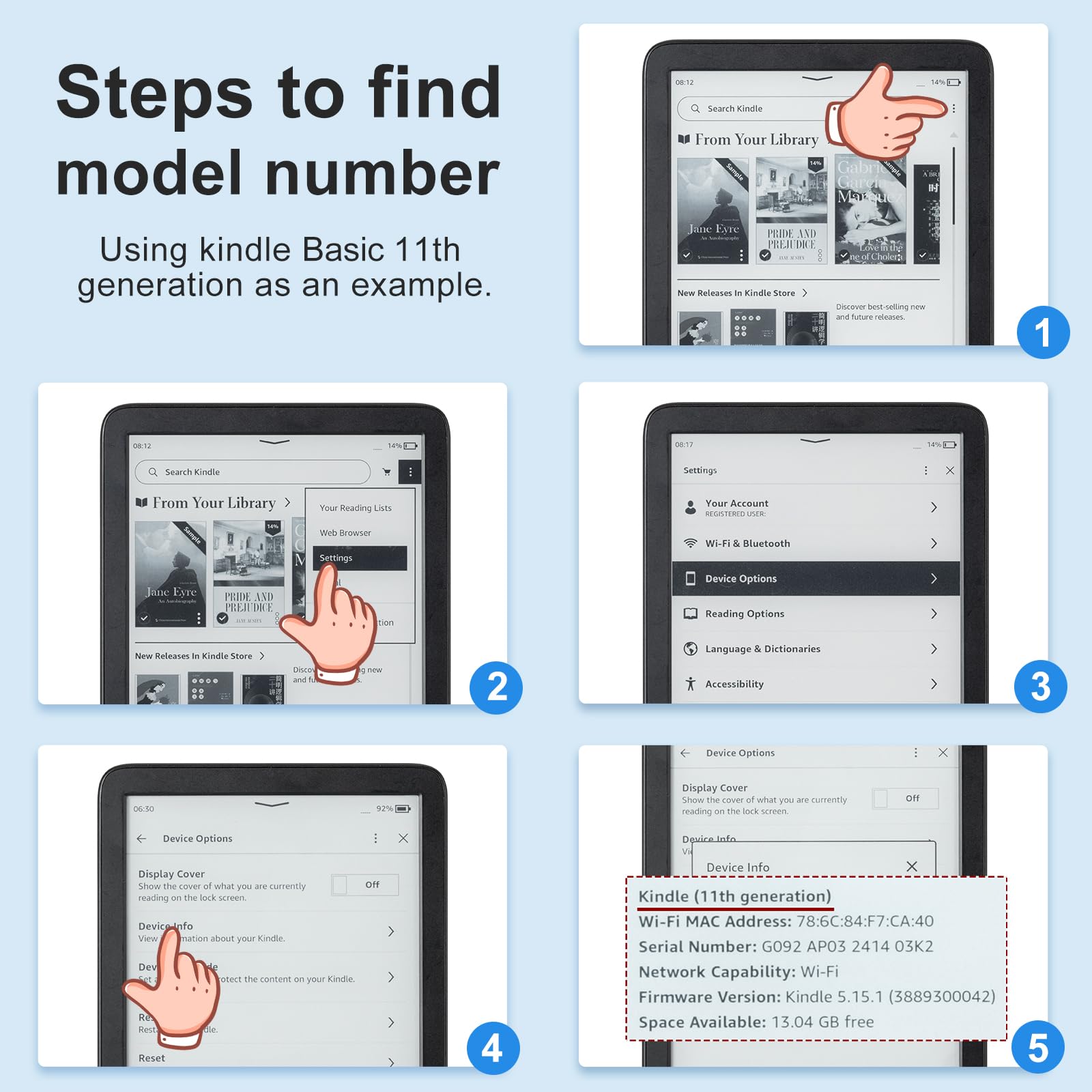 Cobak Case For 6'' All New Kindle 11Th Generation 2022 Release Only   Ultra Slim Pu Leather Smart Cover With Auto Sleep And Wake