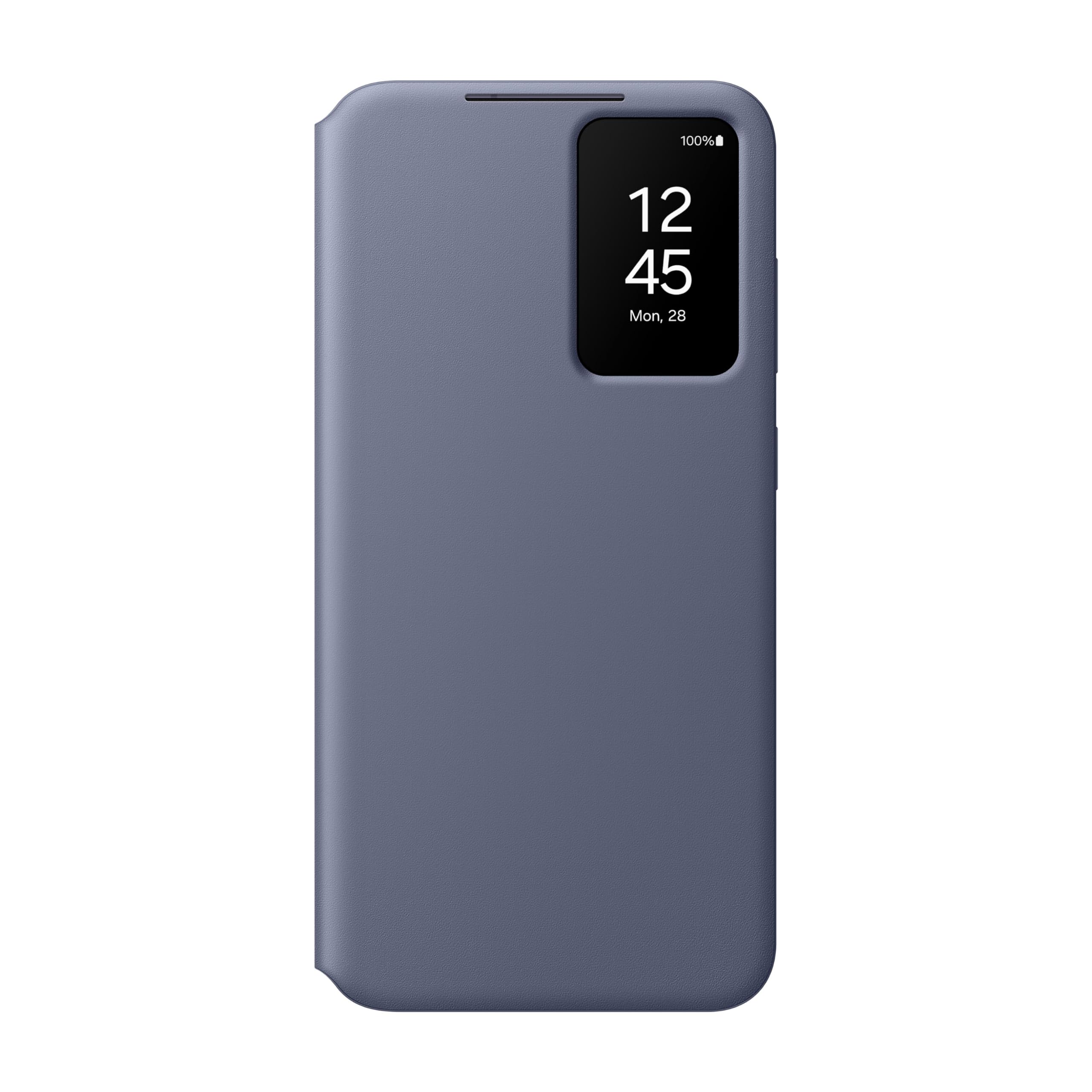 Samsung Galaxy S24+ Plus S View Wallet Phone Case, Protective Cover With Smart Small Screen View, Finger Tap Control, Slim Desig