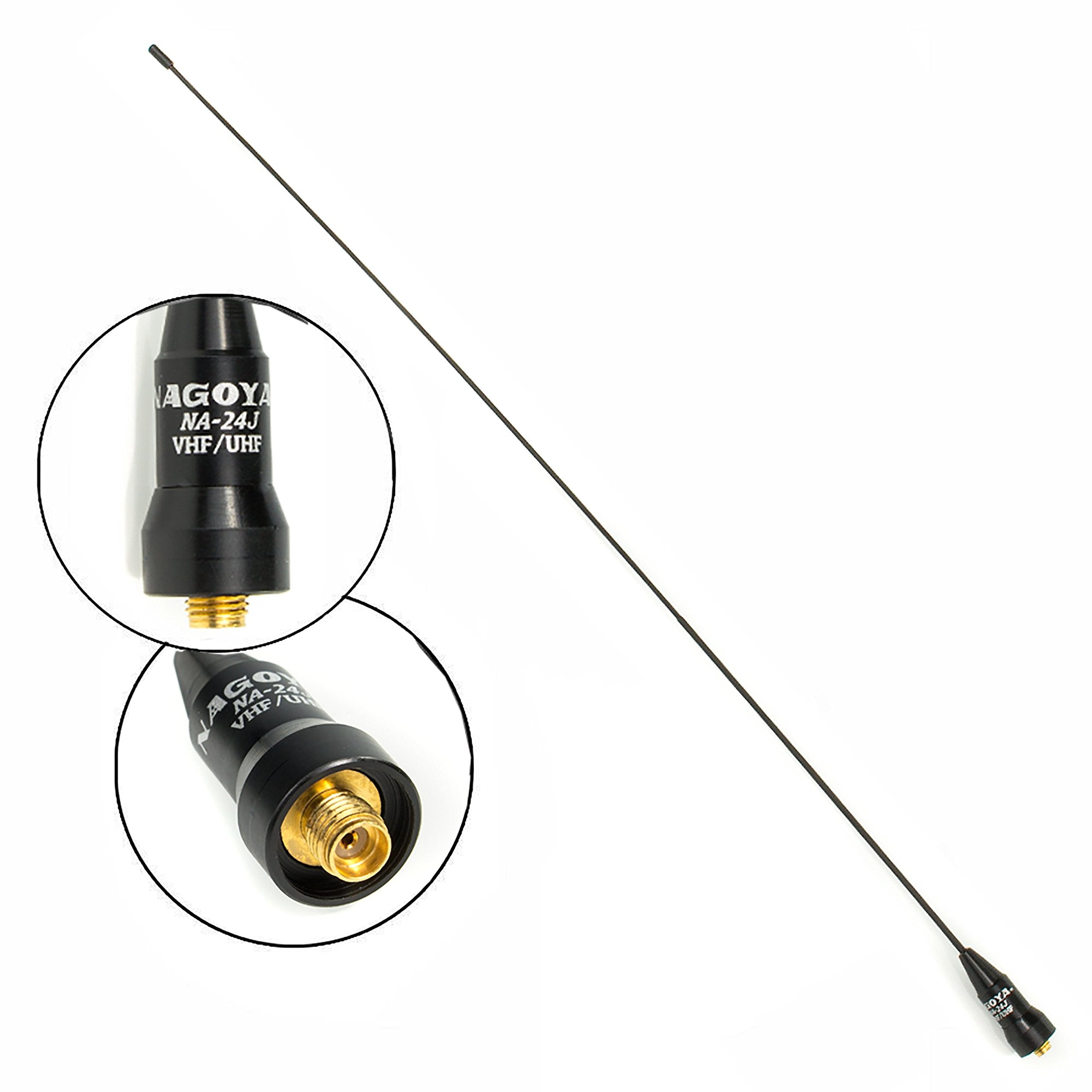 Authentic Genuine Nagoya Na 24J 16.2 Inch Ultra Whip Vhf/Uhf (144/430Mhz) Antenna Sma Female For Btech And Baofeng Radios