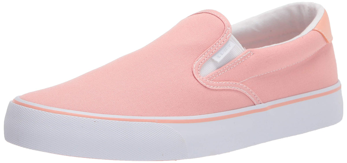 Lugz Womens Clipper Classic Slip On Fashion Sneaker, Pinkwhite, 65