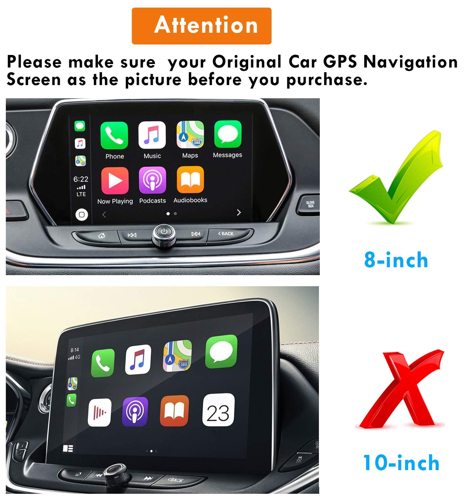 Moonlinks Blazer Screen Protector Compatible With Chevy Blazer 2019 2020 2021 2022,High Definition 9H Hardness Anti Glare Scratch Fingerprint Tempered Glass Touch Navigation Screen Protector (8 Inch)