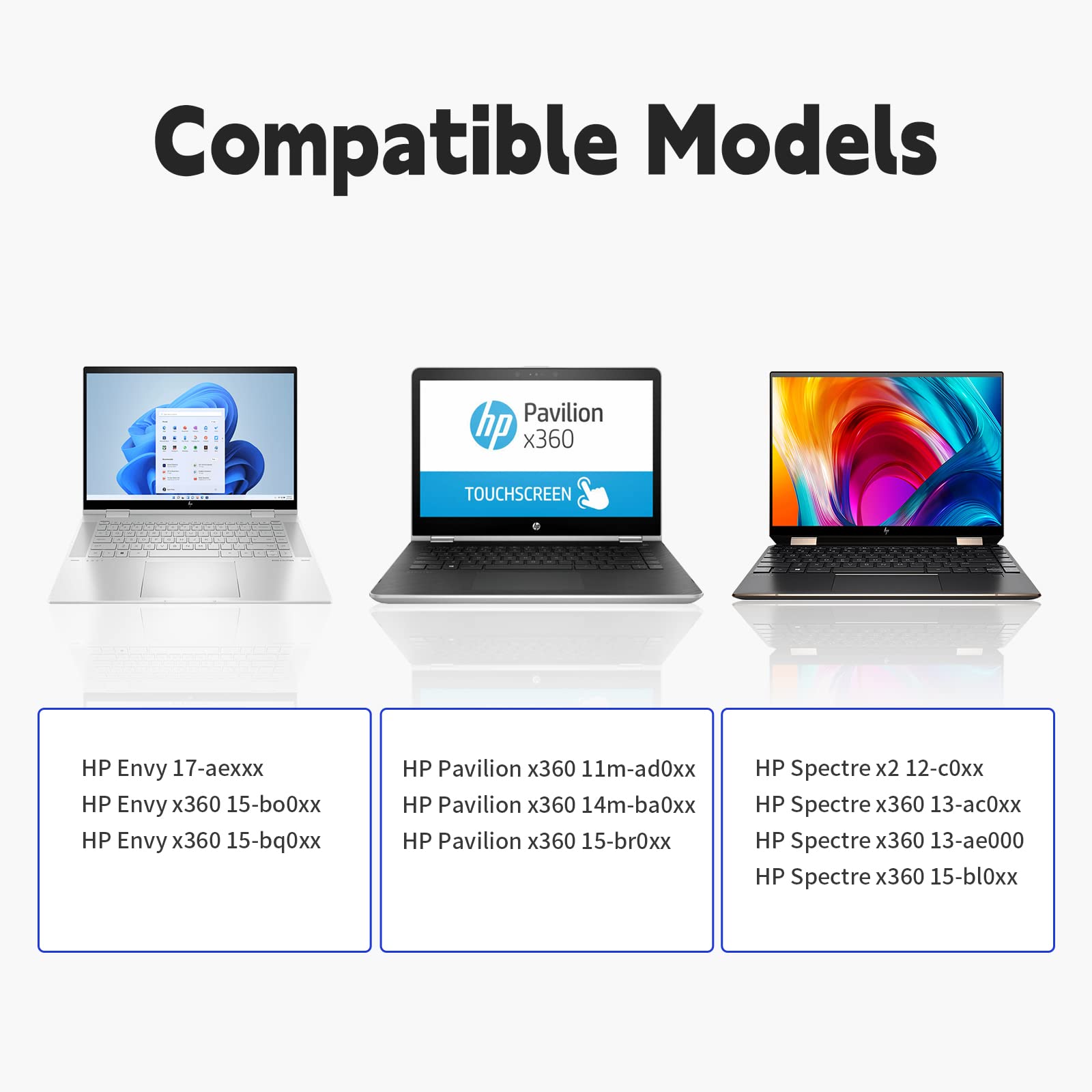 Stylus Pen For Hp Envy X360 Pavilion X360 Specter X360 Spectre X2 Envy X2 Rechargeable Mpp 2.0 Tilt Active Pen With 4096 Pressur