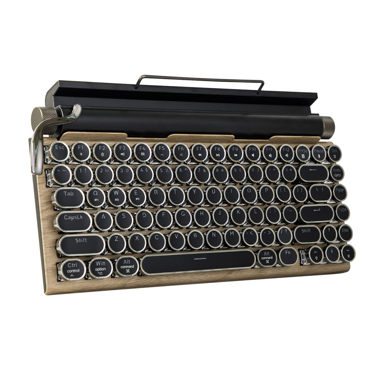 Adventurers Typewriter Style Retro Mechanical Keyboard Led Backlight 8 ...