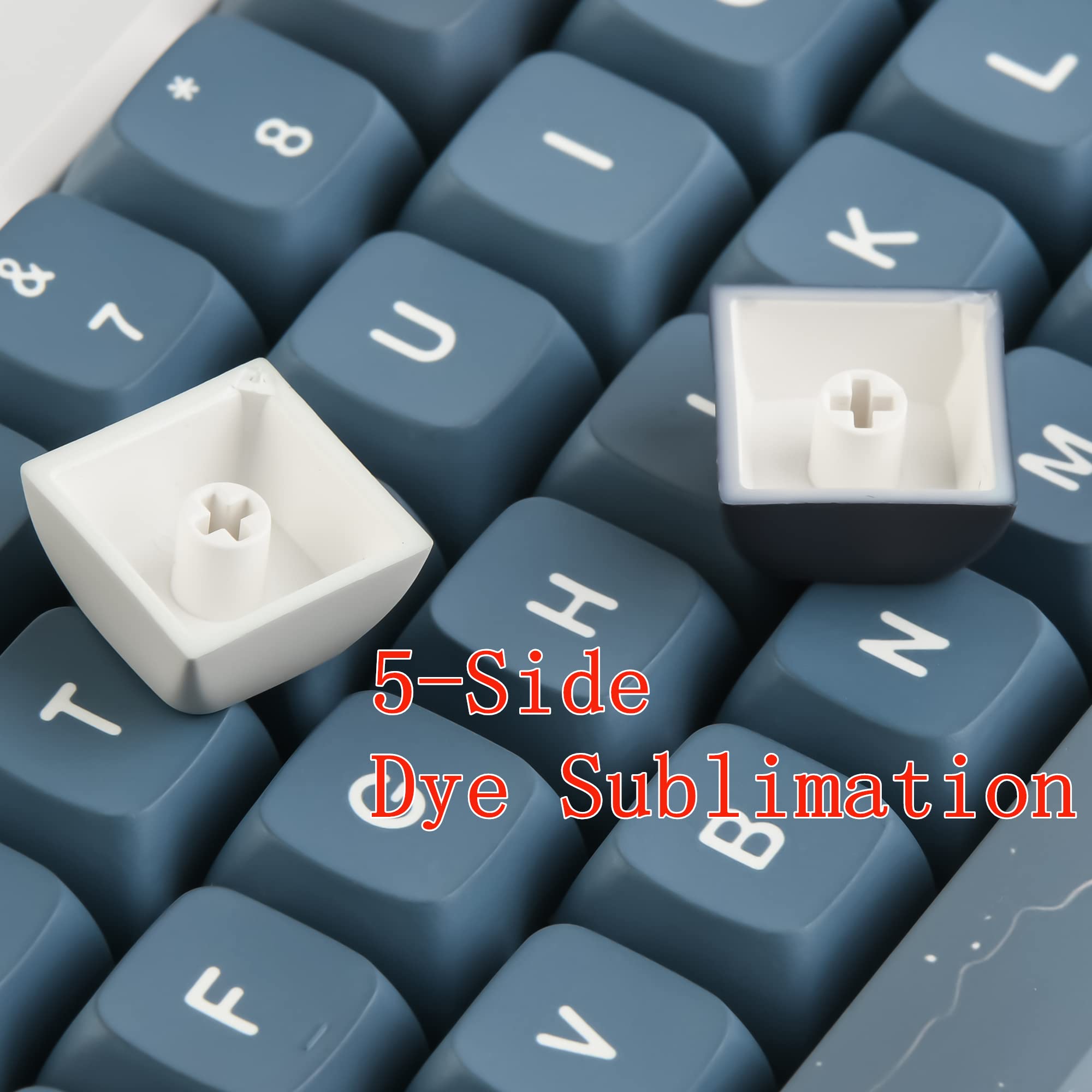 Surmen Pbt Keycaps Xda Keycaps Dye Sublimation 60% Custom Keycaps 60 Percent For Cherry Mx Switches Mechanical Keyboard(Apollo)