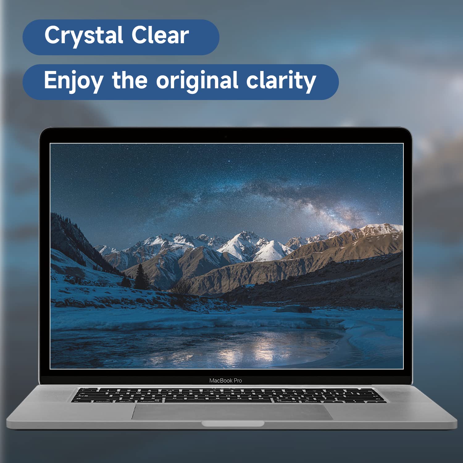 ANTOGOO V 2 Pack MacBook Pro 15 Screen Protector - Anti-Glare, Anti-Scratch Matte Film for 2016-2019 Models, Transparent