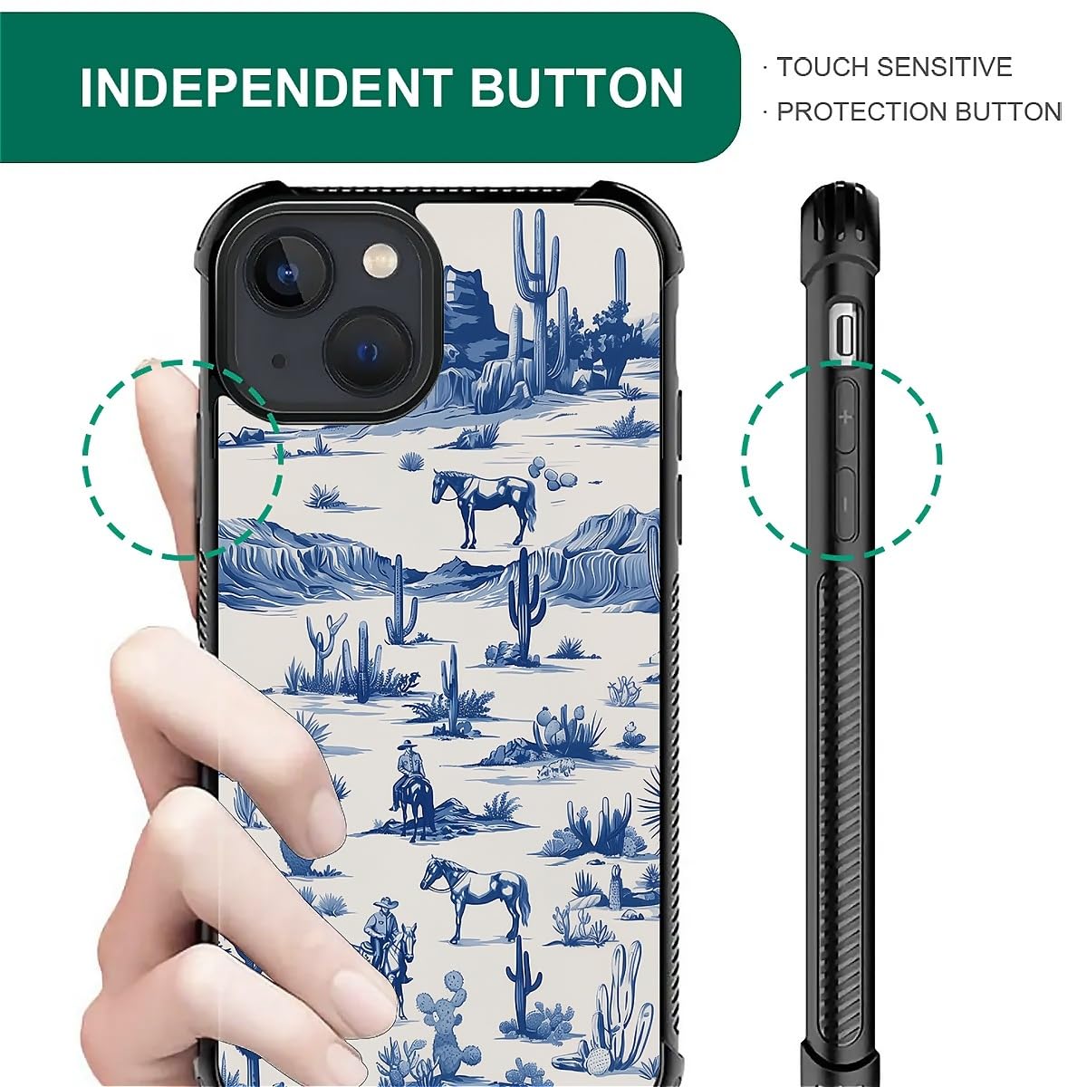 Fkbrcl4U For Iphone 15 Case,Graphic Design For Girl Boy Soft Silicone Hard Acrylic Shock Protection Designed For Iphone 15 Weste