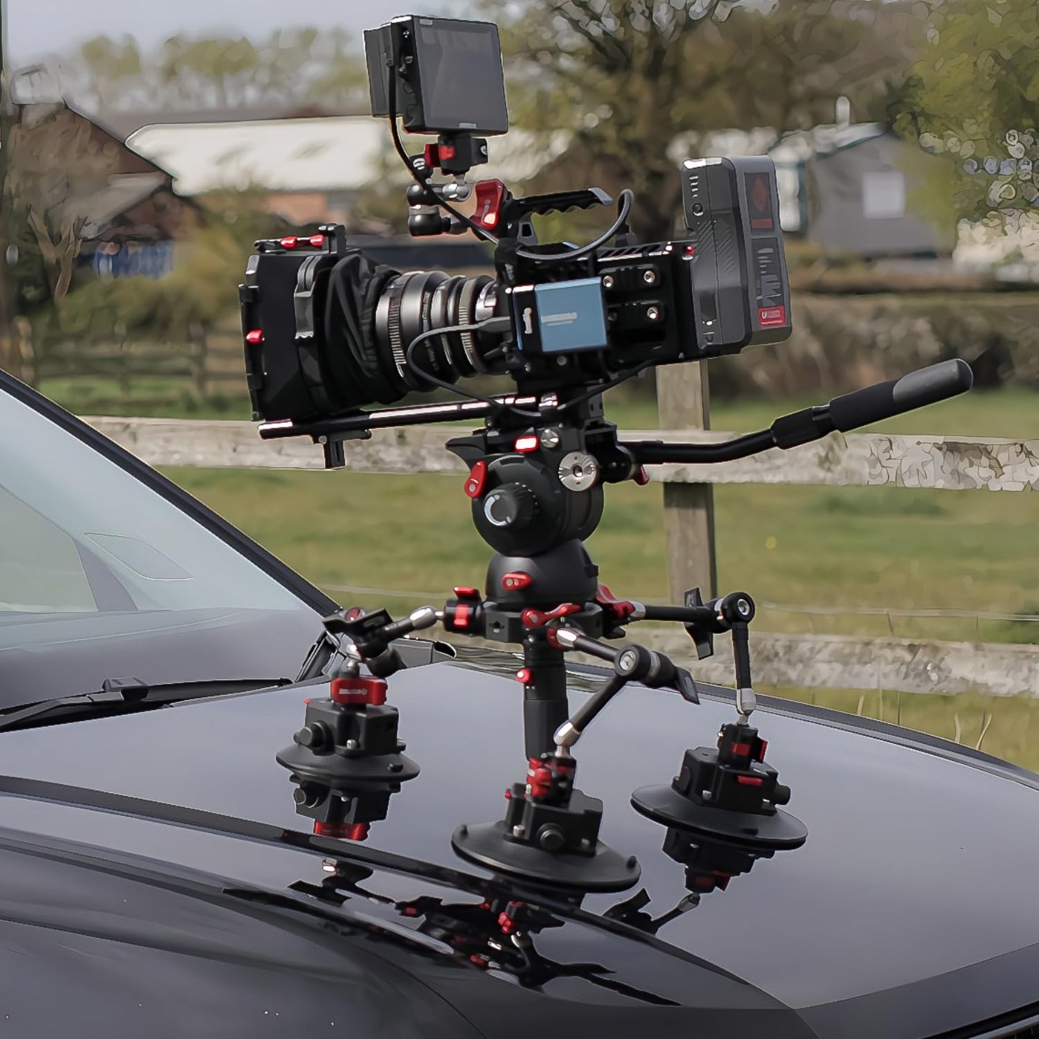 Ifootage Vm-I Spider Crab Vehicle Camera Mount, Car Mount Suction Cups, Magic Arm Pack Of 11, Suction Cup Mount For Car Boat Gla