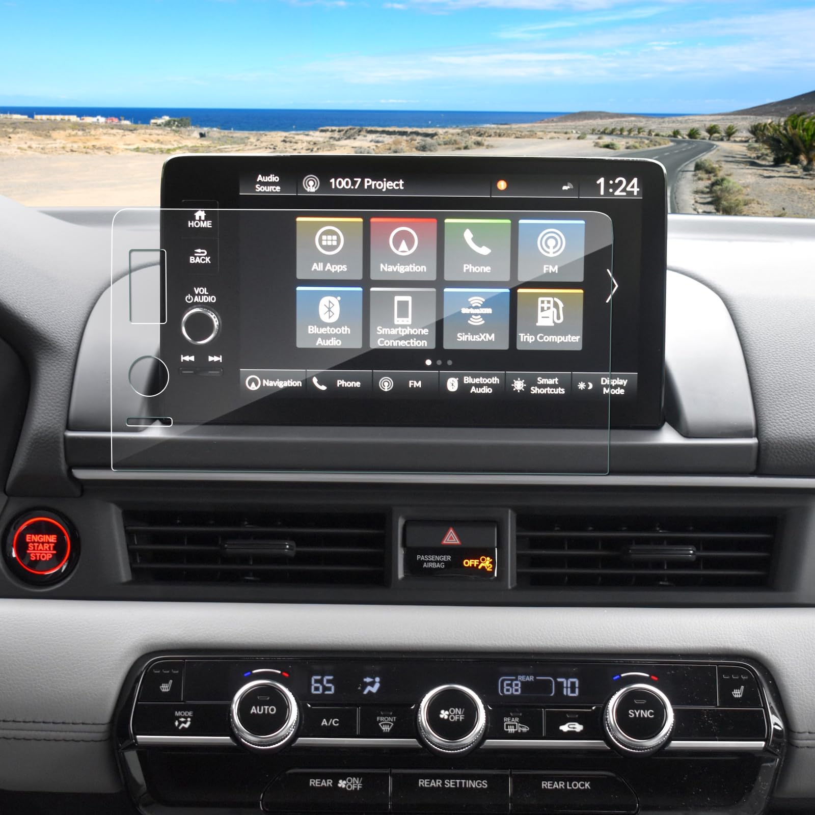 Coleya Anti Glare Matte Screen Protector For 2023 2024 2025 Honda Pilot (Ex L/Trailsport/Touring/Elite/Black Edition) 9In Displa