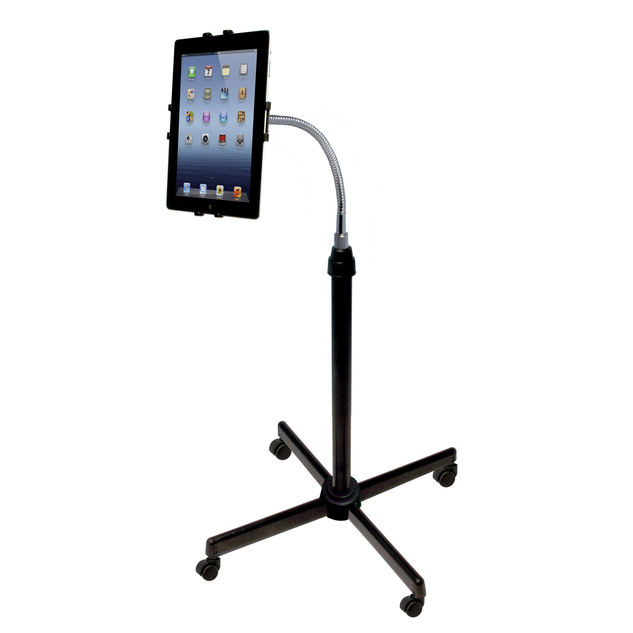 Universal Floor Stand - Cta Universal Height-Adjustable Gooseneck Floor Stand For Ipad 11 A16 - Ipad Air 11 / 13 - Pro 11-Inch -