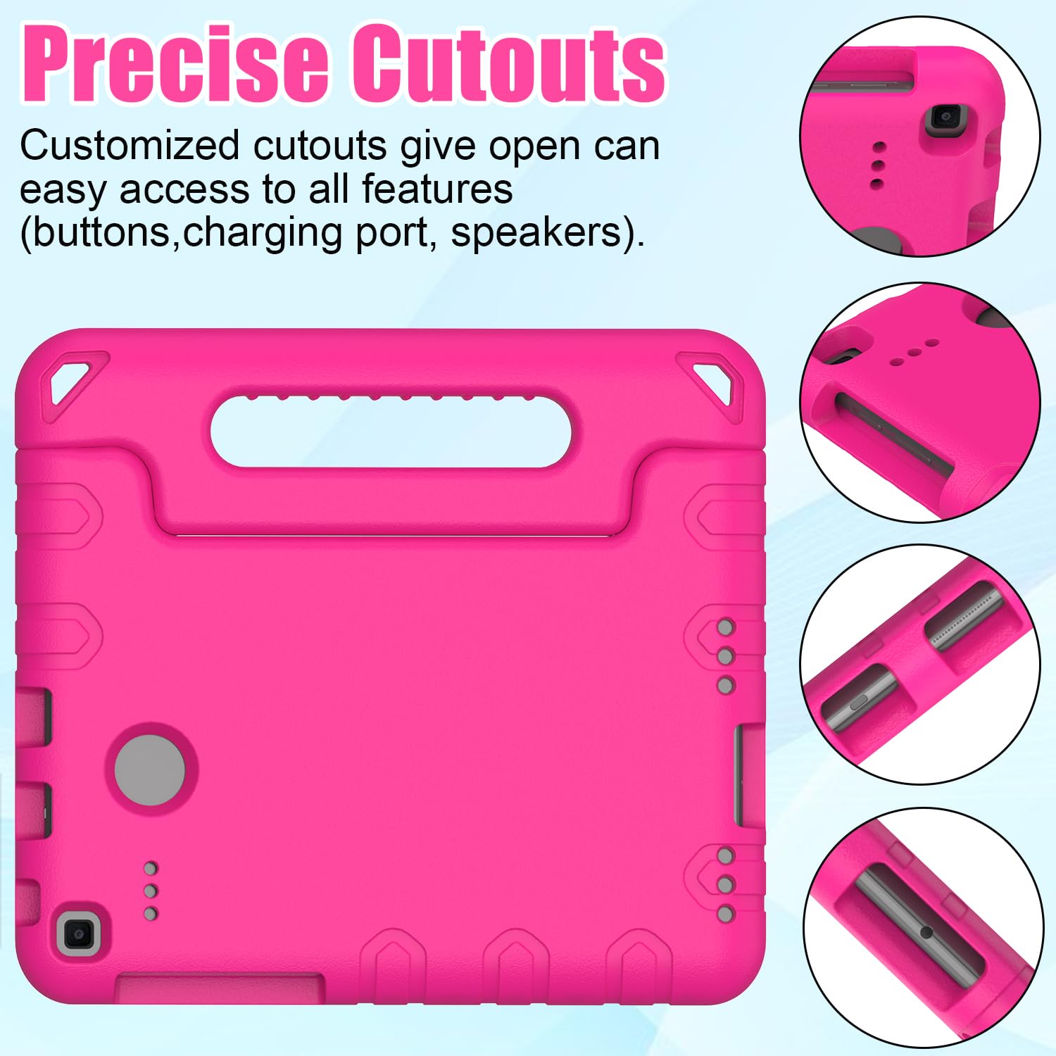 Bmouo Kids Case For Samsung Galaxy Tab E 8.0 Inch   Eva Shockproof Case Light Weight Kids Case Super Protection Cover Handle Sta