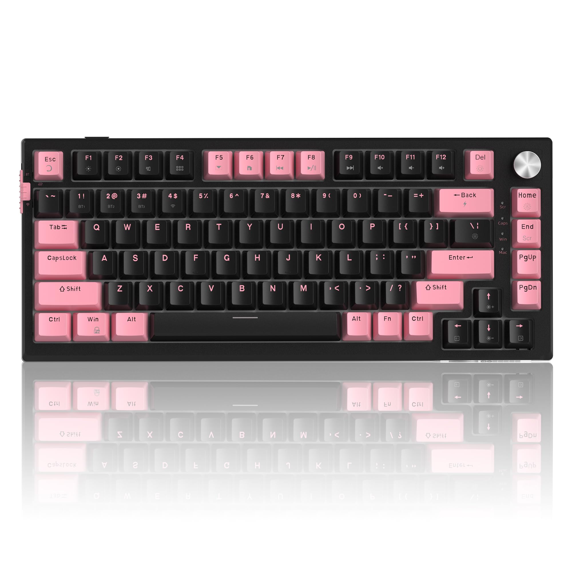 MageGee SKY81 75% Wireless Gasket Mechanical Gaming Keyboard, Hot Swappable RGB Custom Creamy Keyboard w/ 5Layer Padding, BT/2.