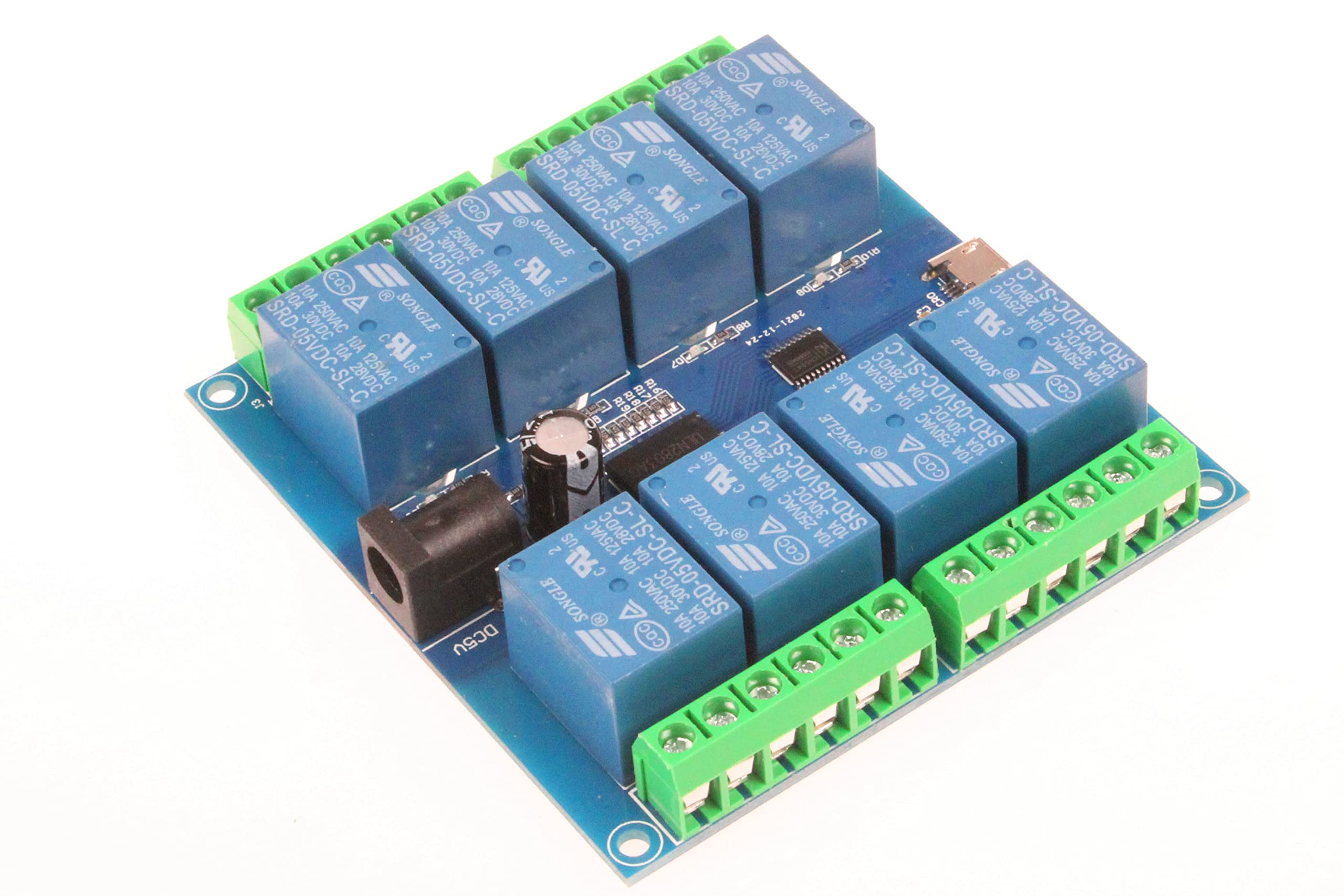 Noyito Hid Drive Free Usb Computer Control Switch Relay Module Usb Smart Switch Control Plug And Play (8 Channel Micro Usb)