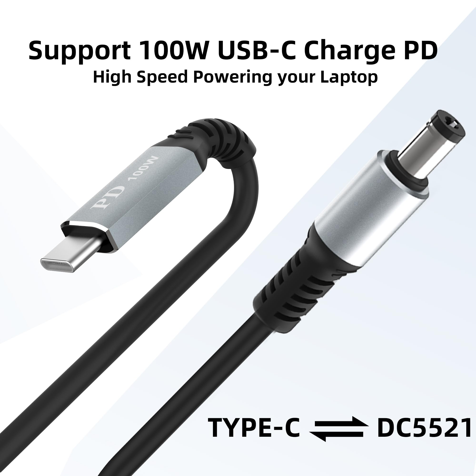 Hiebee For Starlink Mini Usb C To Dc Power Cable, Starlink Mini Usb C Cable For 65W+ Pd Power Bank, Max Power 100W, Small And Portable Starlink Mini Cable Kit