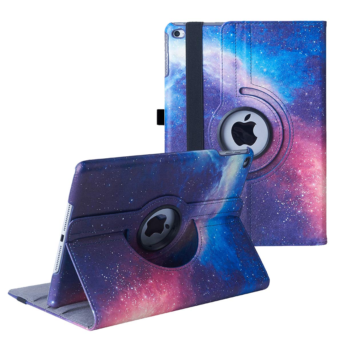 New Case For Ipad 9.7 Inch 2018 2017/ Ipad Air 2 Case   360 Degree Rotating Stand Protective Cover Smart Case With Auto Sleep/Wa