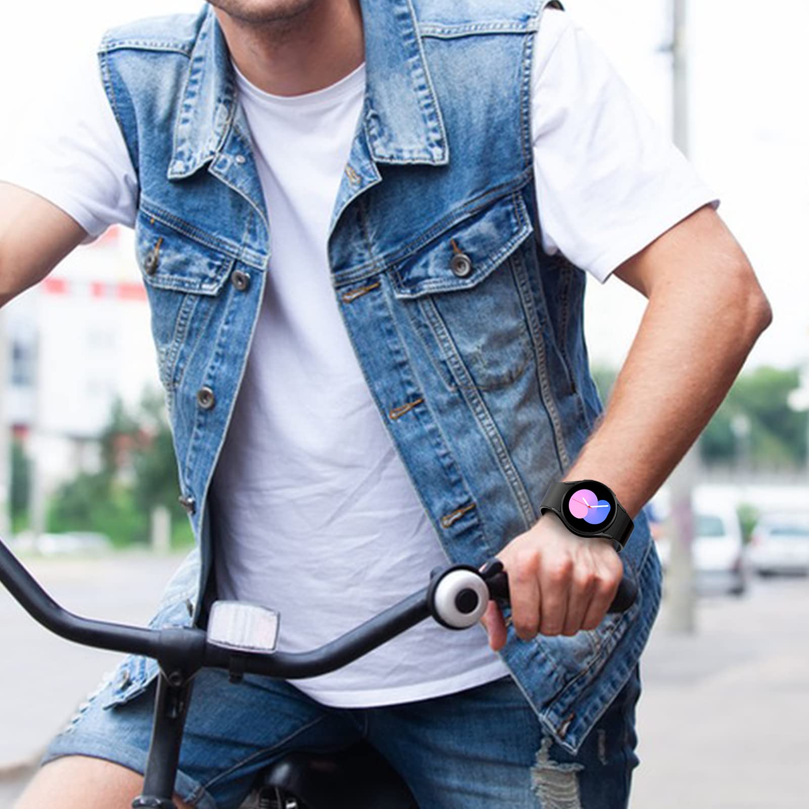 Fuvautu No Gap Band Compatible For Samsung Galaxy Watch 4 Band & Galaxy 5 Band 44Mm 40Mm/Watch 5 Pro Bands 45Mm/Galaxy Watch 4 C