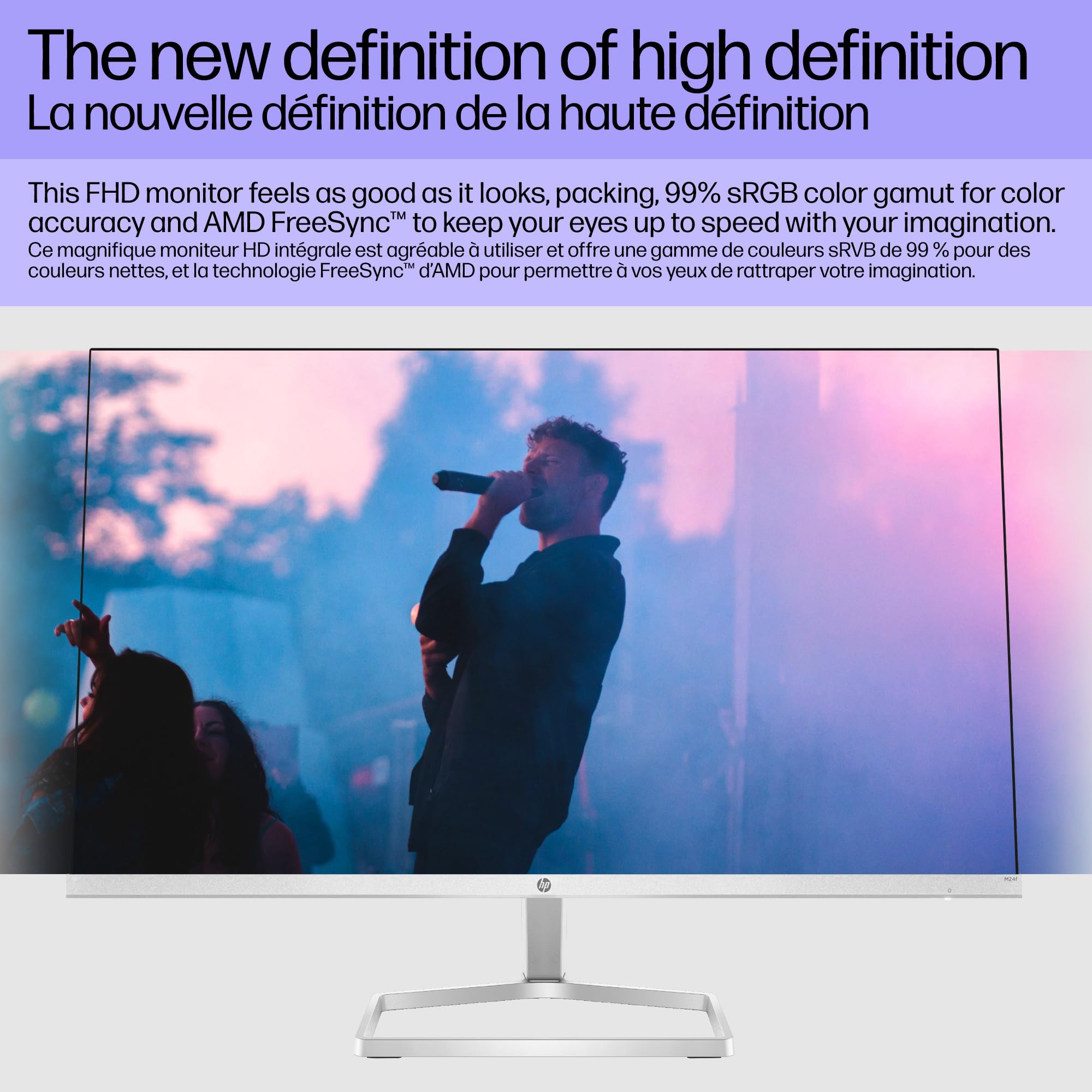 Hp Series 5 524Sf Monitor 94C17Aa#Aba (Replaces M24F) 24'' Fhd Ips (1920X1080) Display, 1X Hdmi, 1X Vga, Flicker-Free, Ideal For